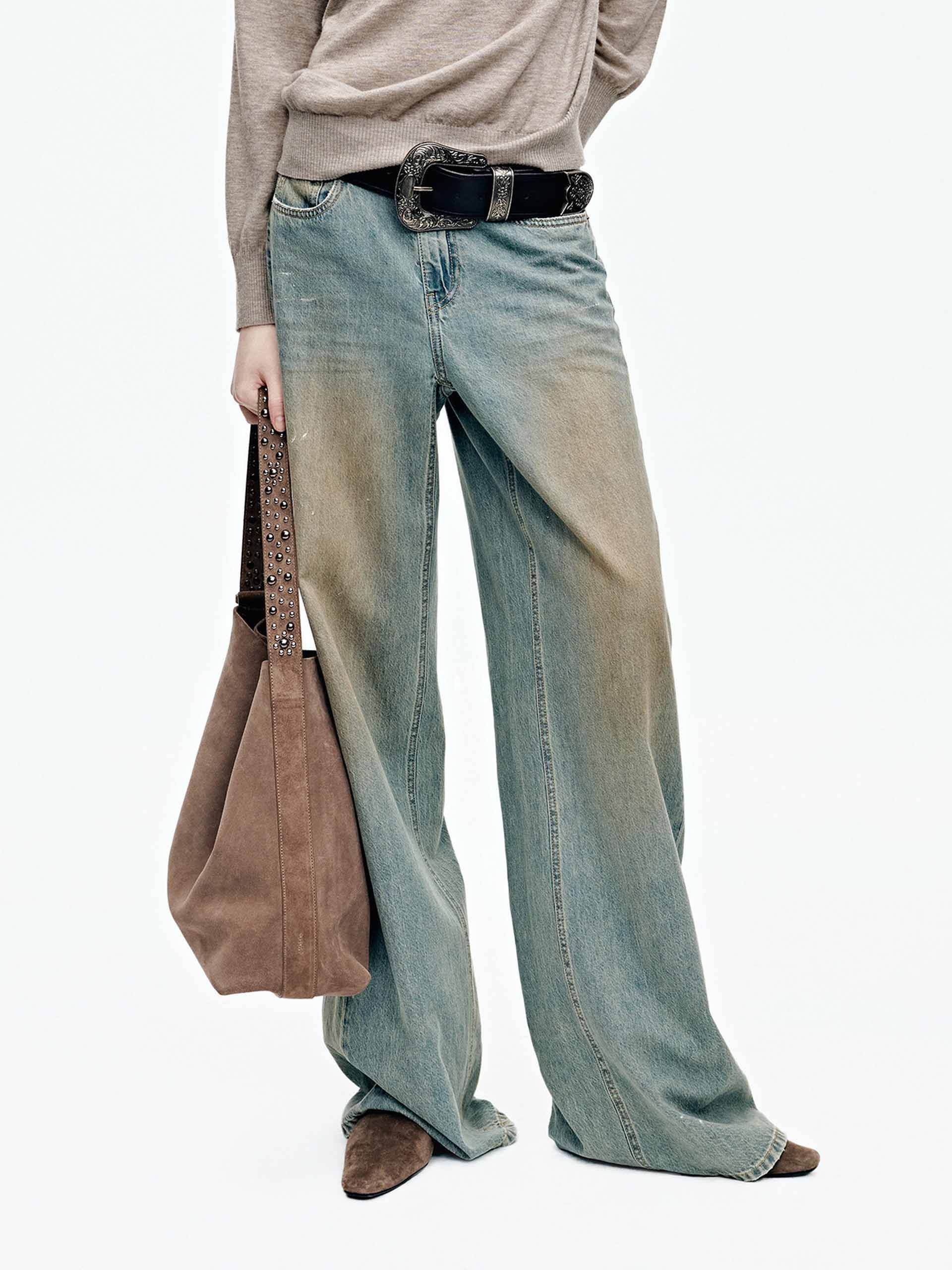 Vintage Wash Cotton Jeans - Image 6