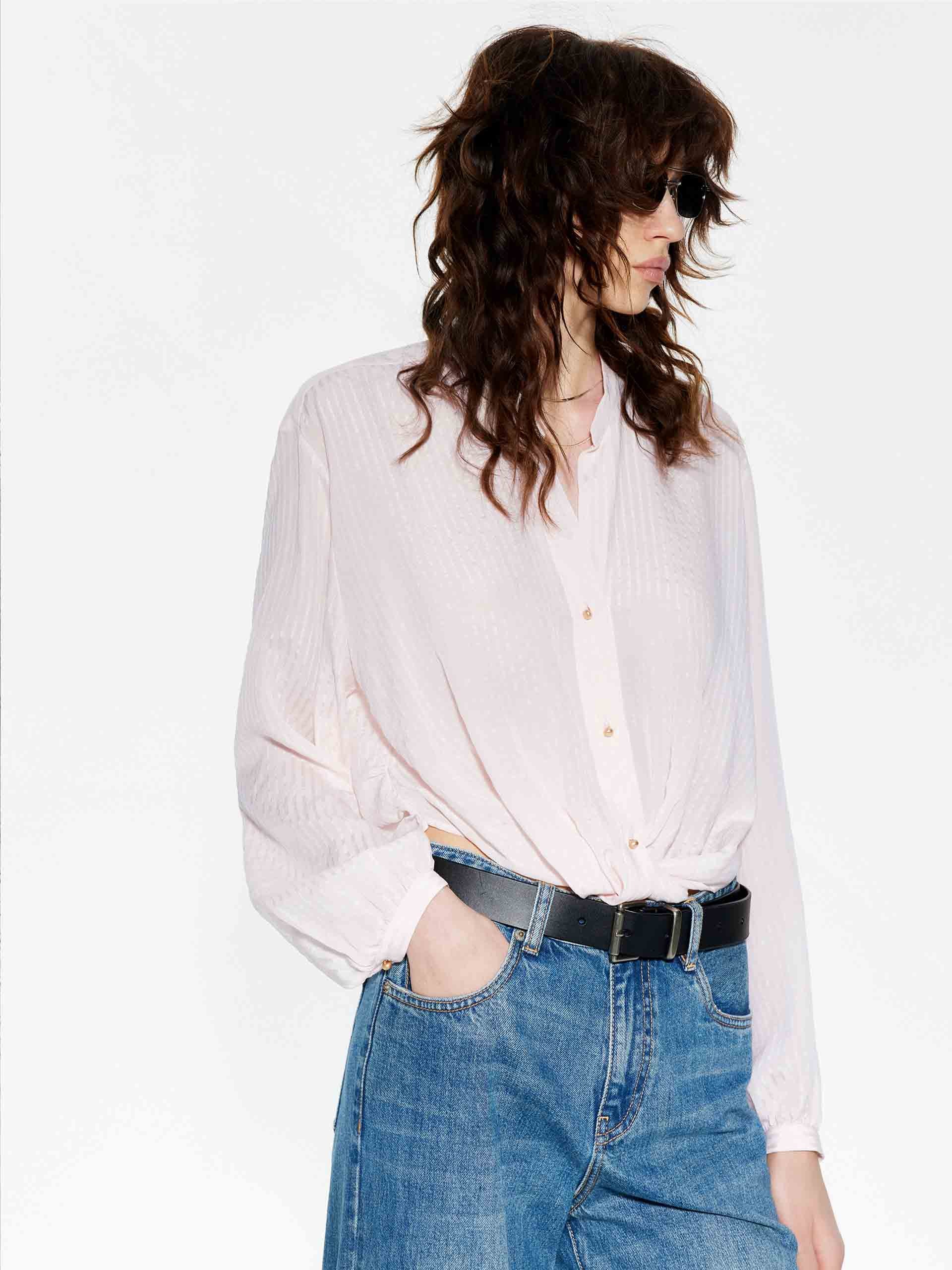 Volume Sleeve Beads Blouse - Image 15
