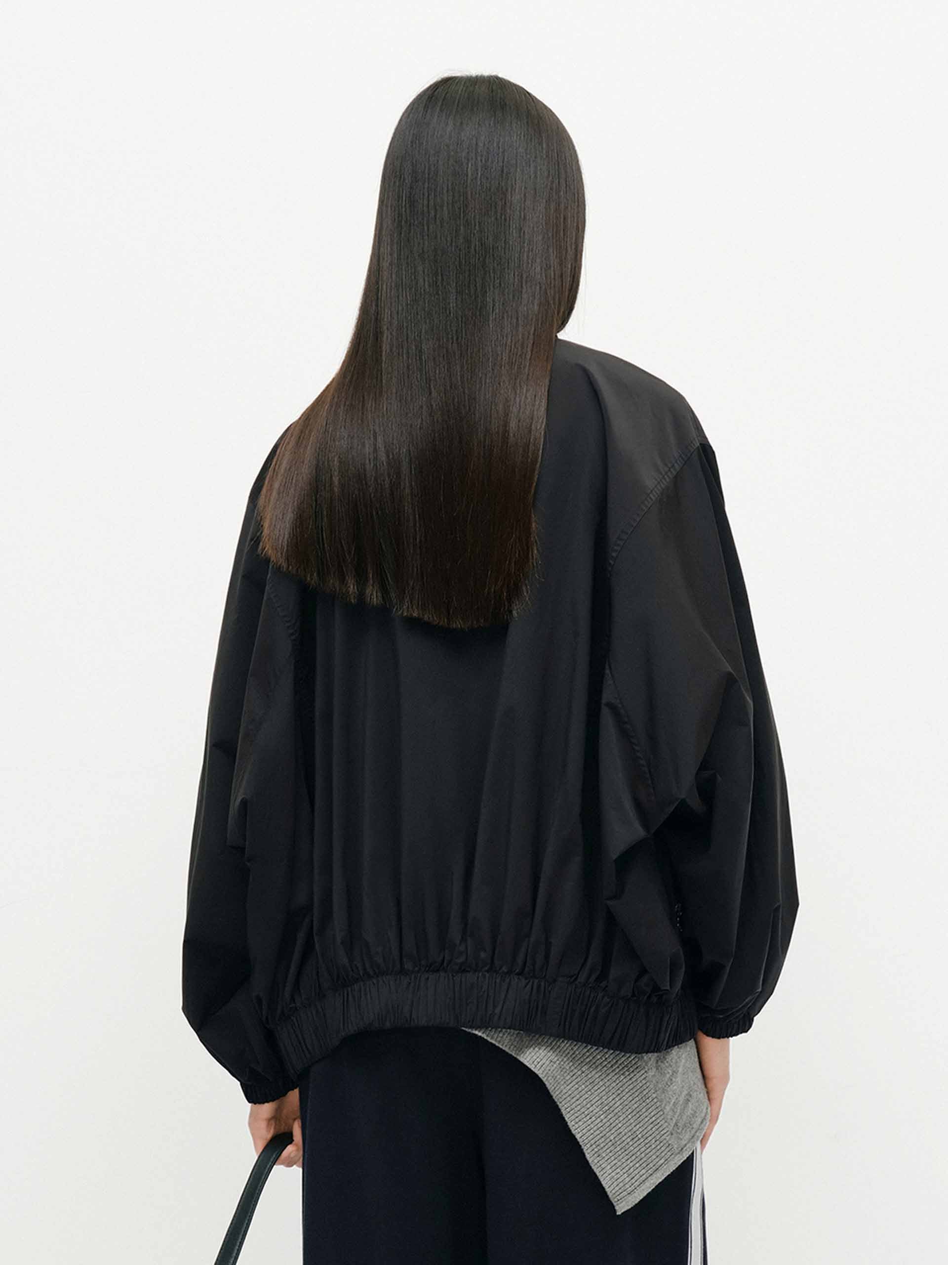Volume Sleeve Zipper Coat - Image 3