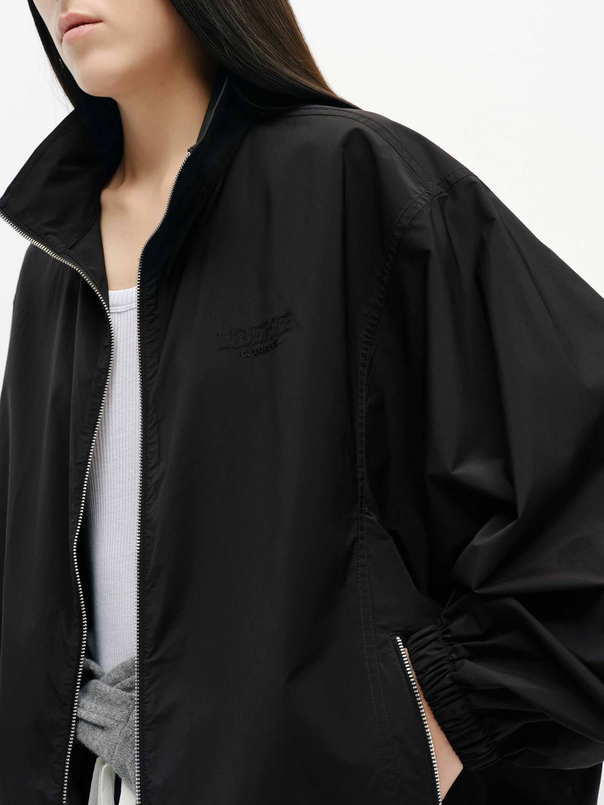 Volume Sleeve Zipper Coat - Image 8