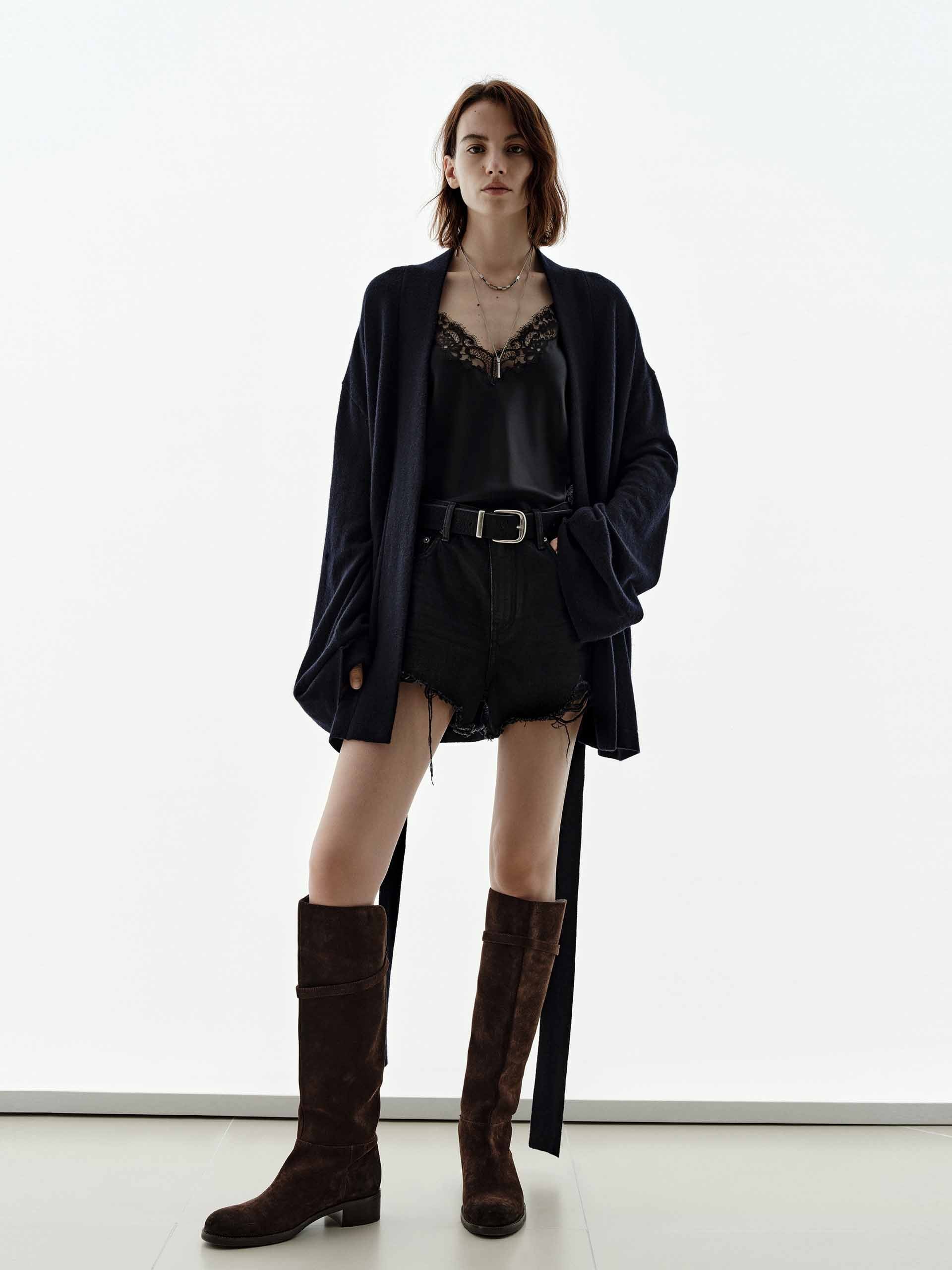 Waist Tie Loose Cardigan - Image 2