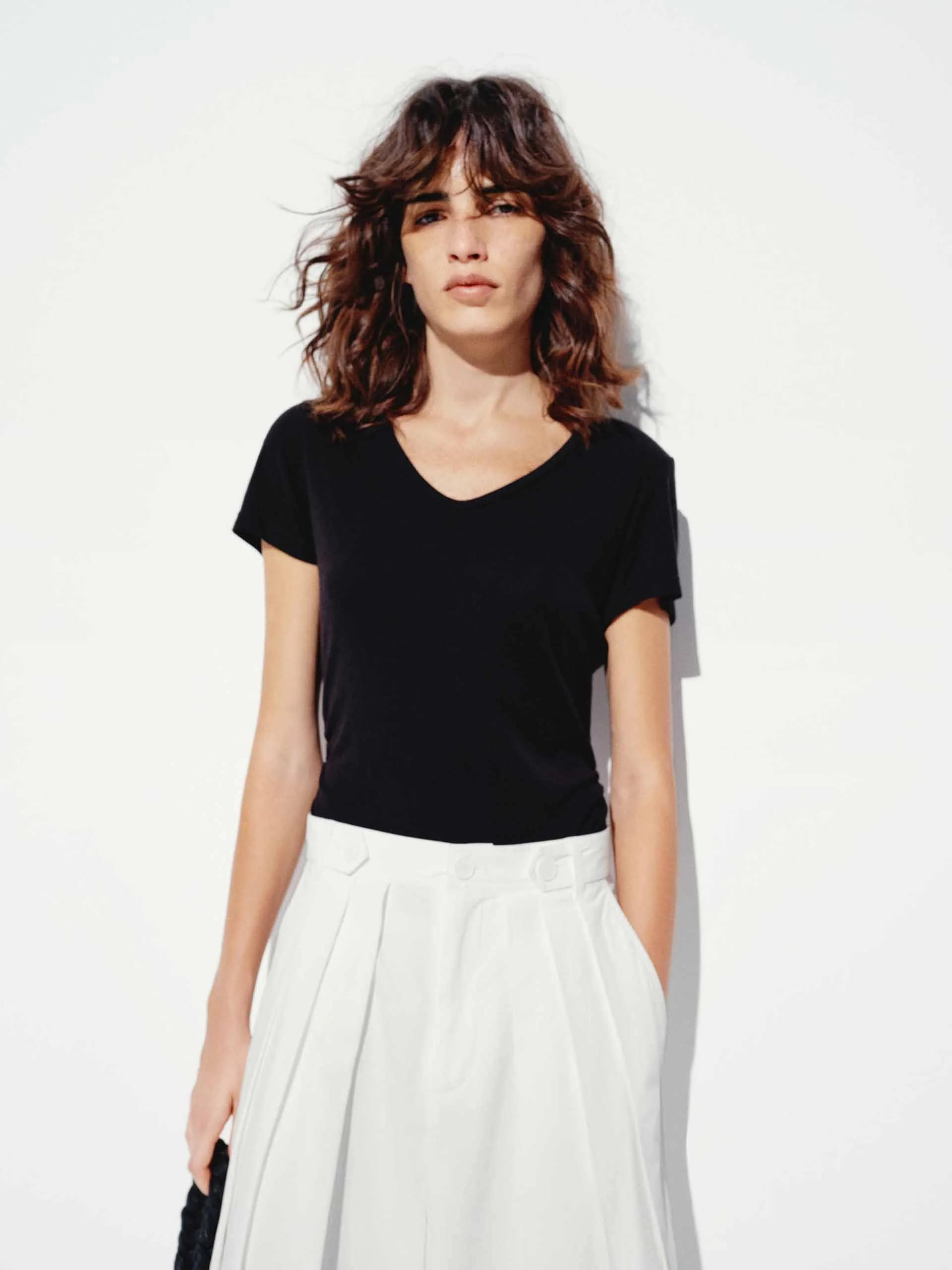 Waisted Pleated T-shirt - Image 8
