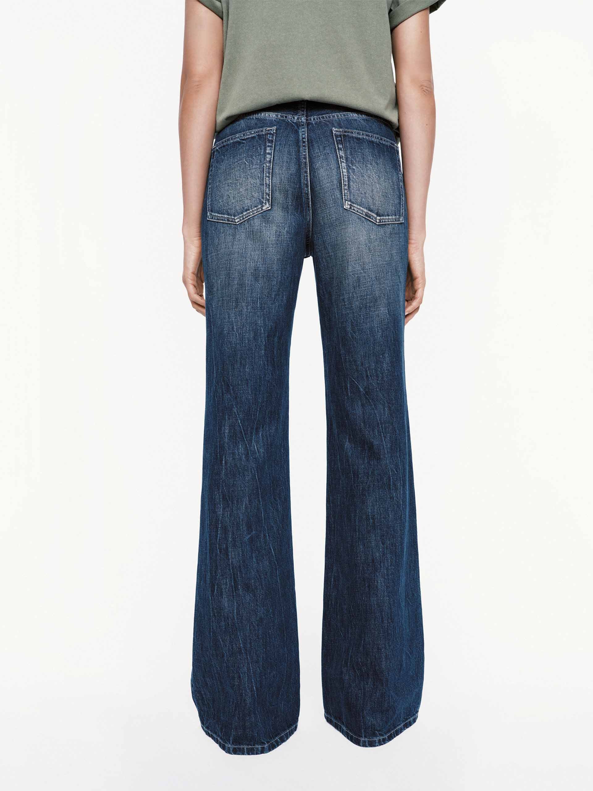Wash Faded Flared Jeans - Image 6