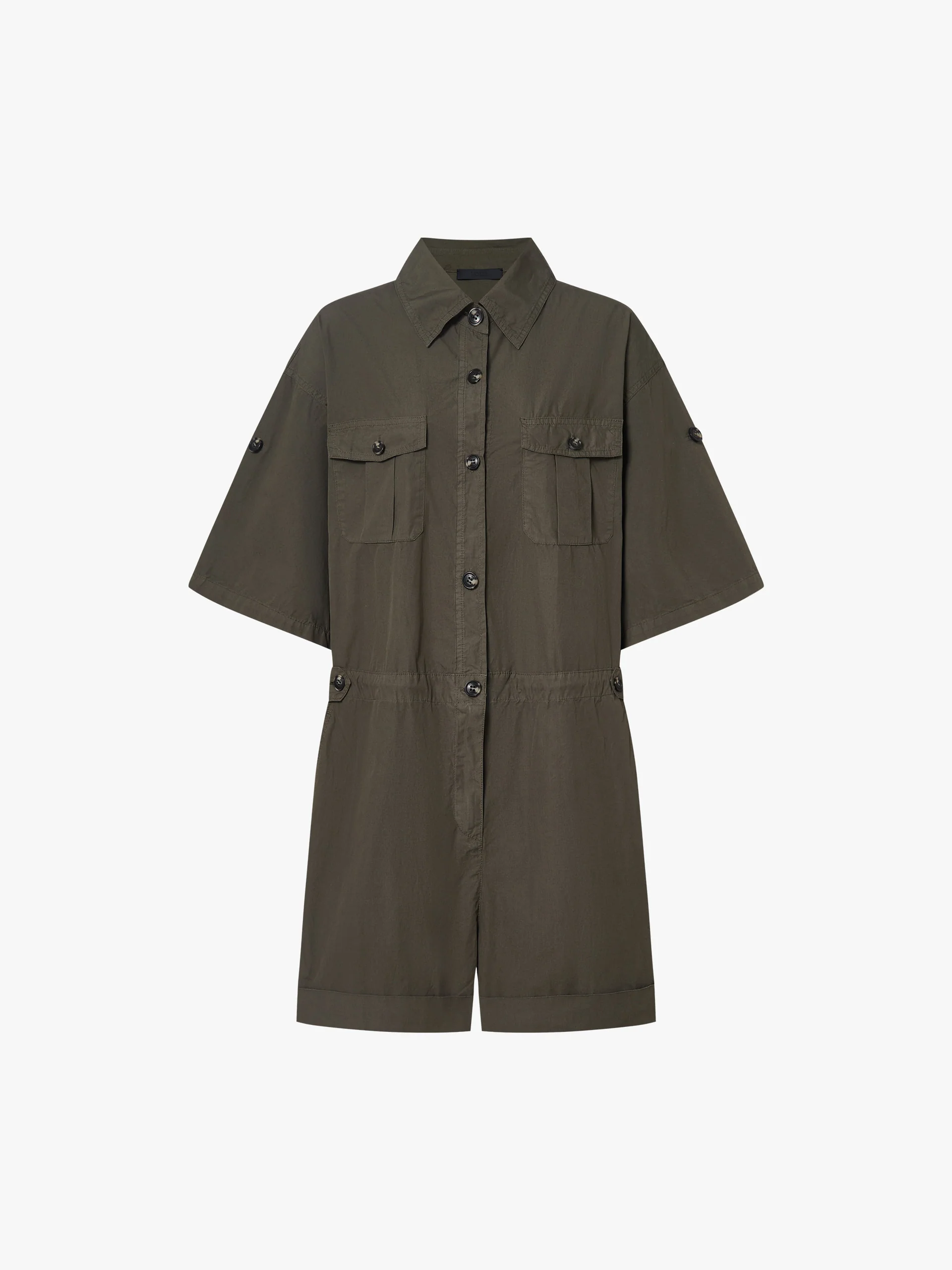 Washed Cotton Cargo Jumpsuit - Image 5