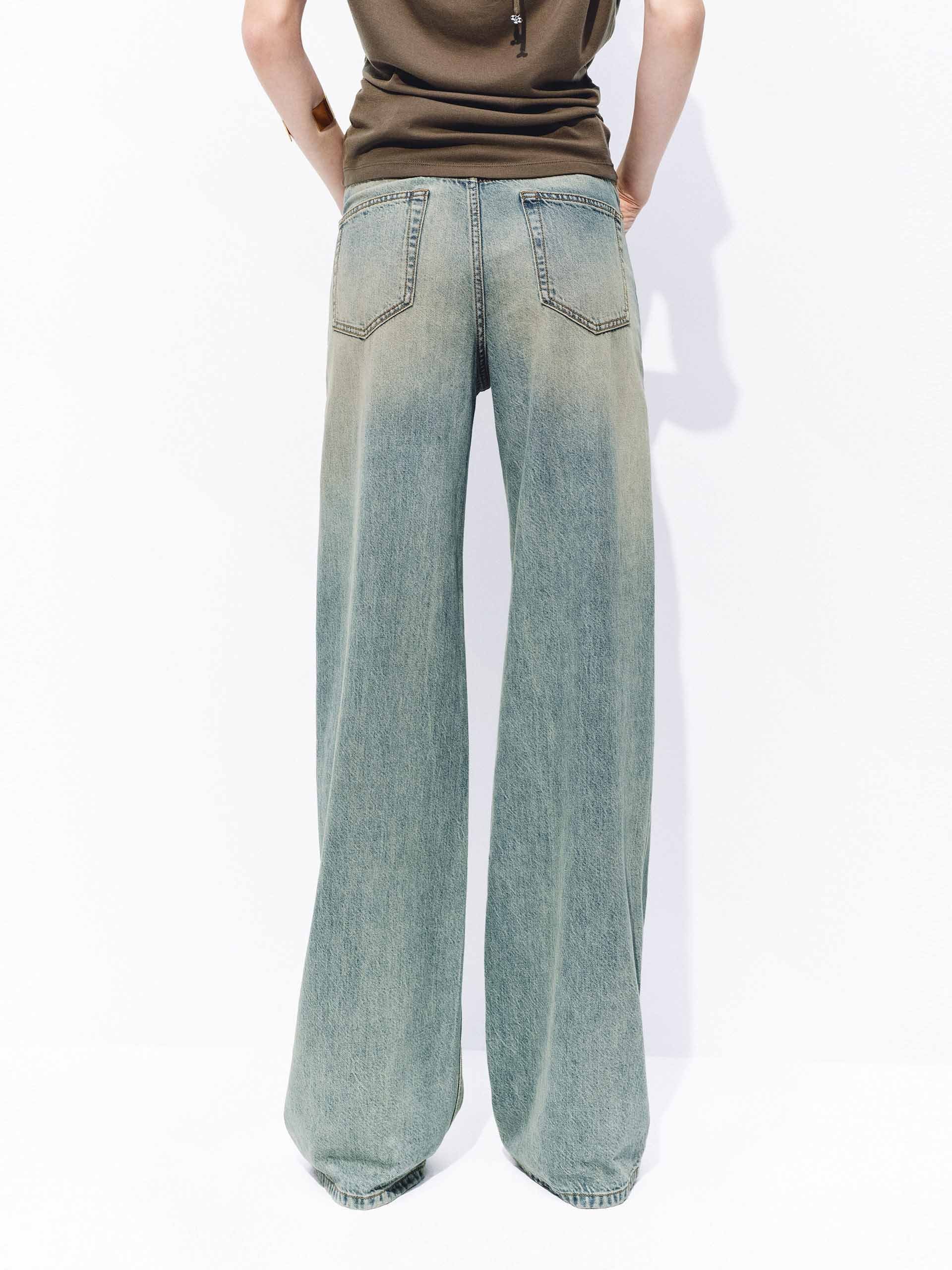 Washed Straight-Leg Jeans - Image 3