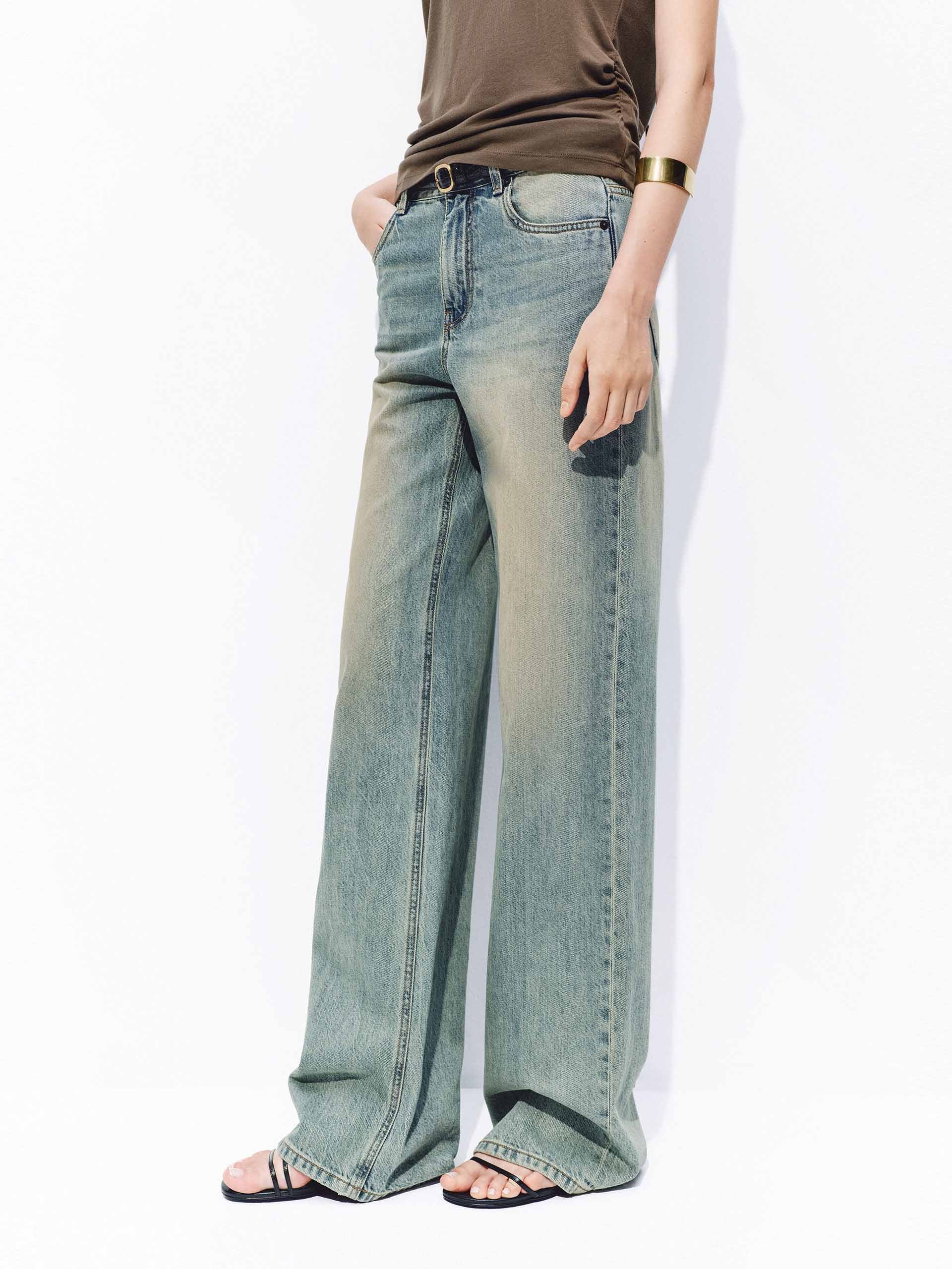 Washed Straight-Leg Jeans - Image 6