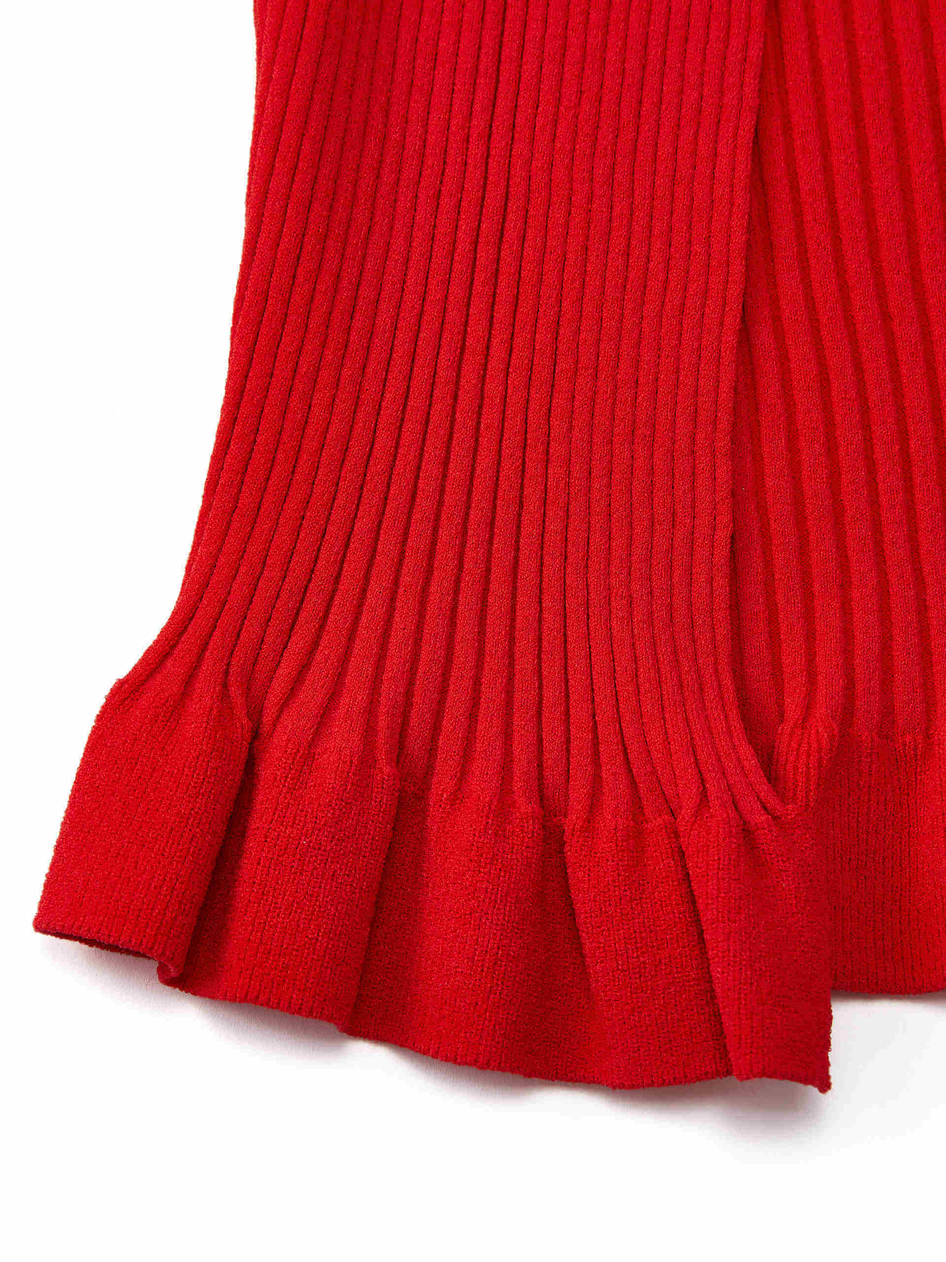 Wavy Hem Knitted Cardigan - Image 13