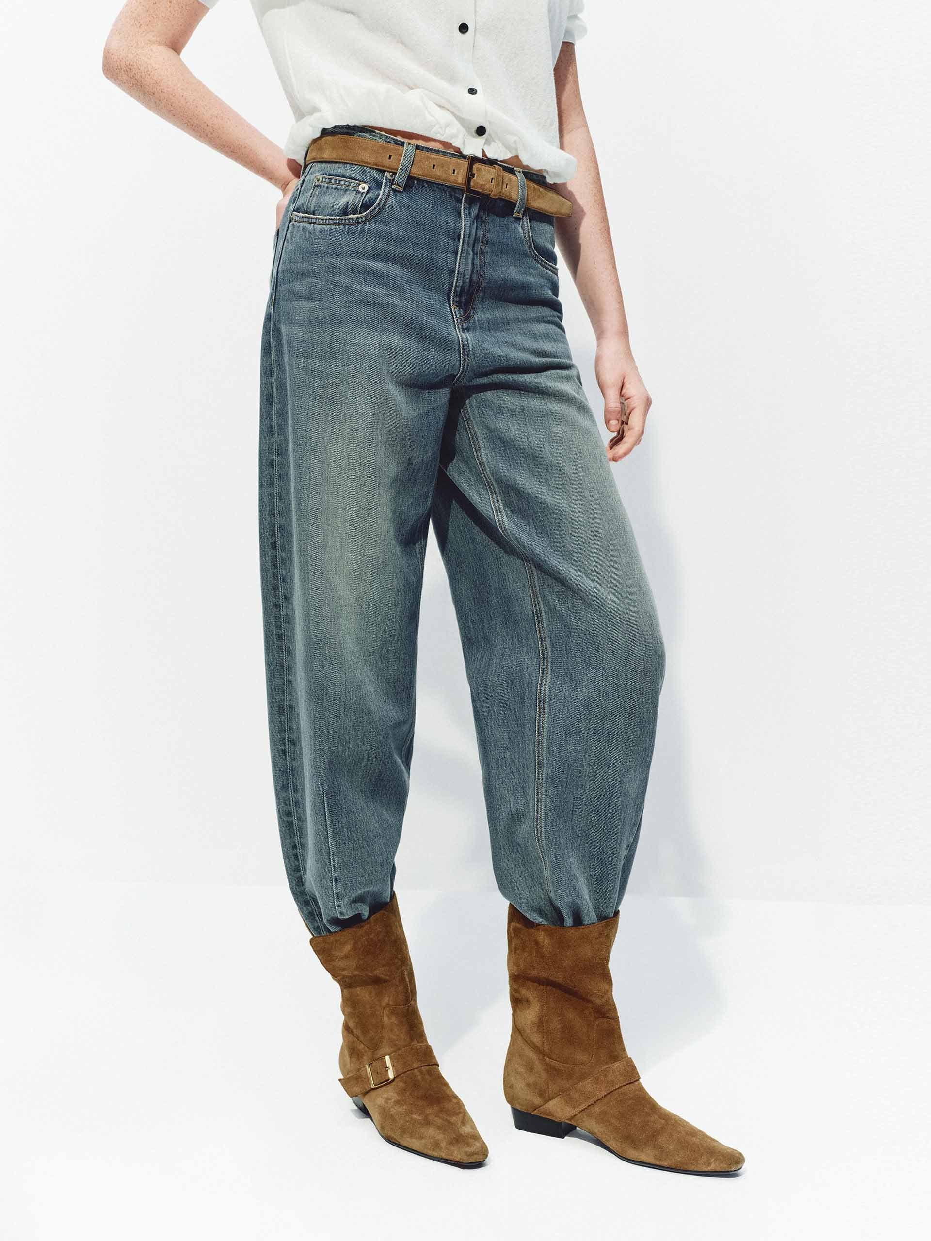 Whiskered Barrel Ankle Jeans - Image 6