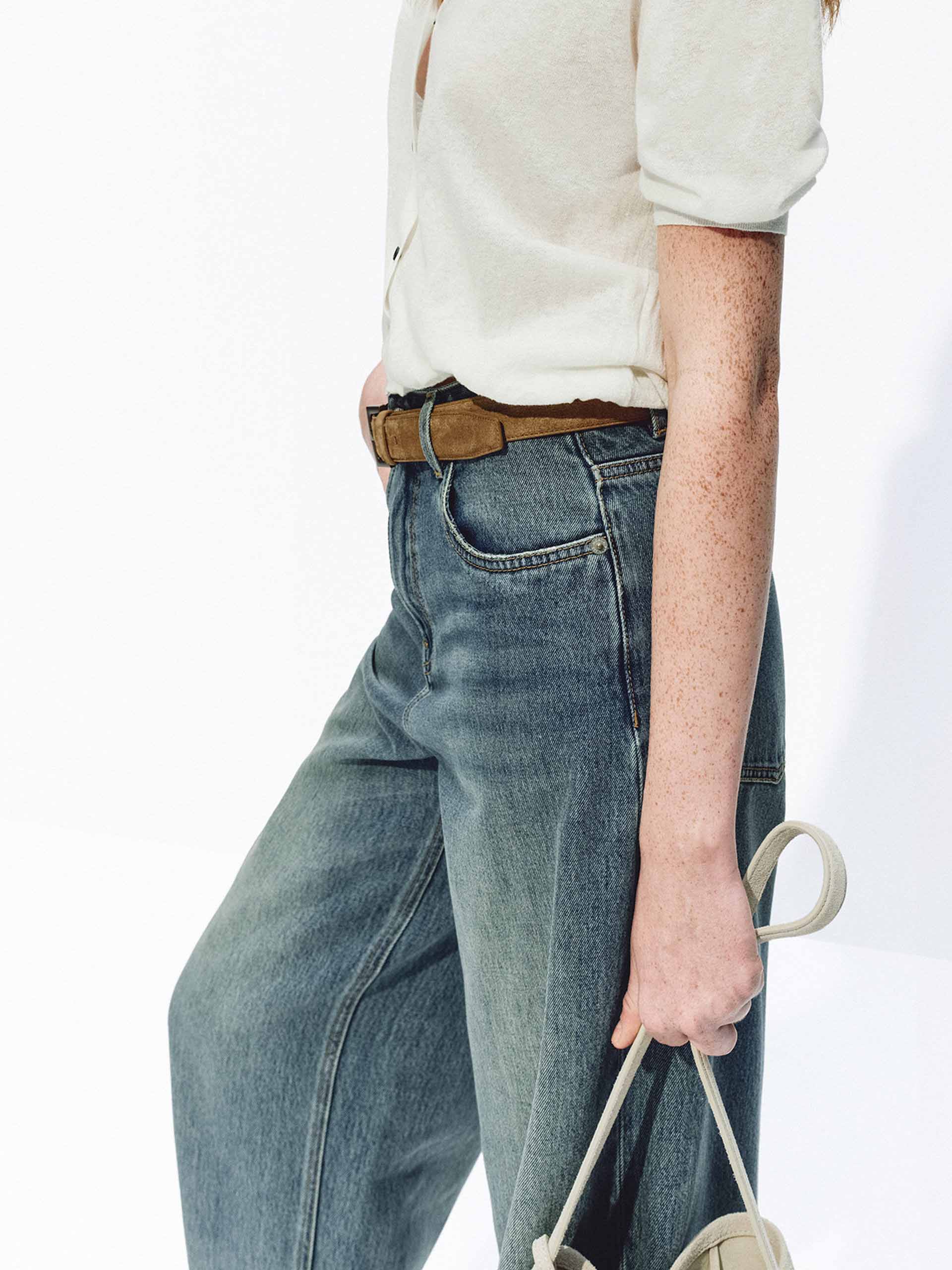 Whiskered Barrel Ankle Jeans - Image 7
