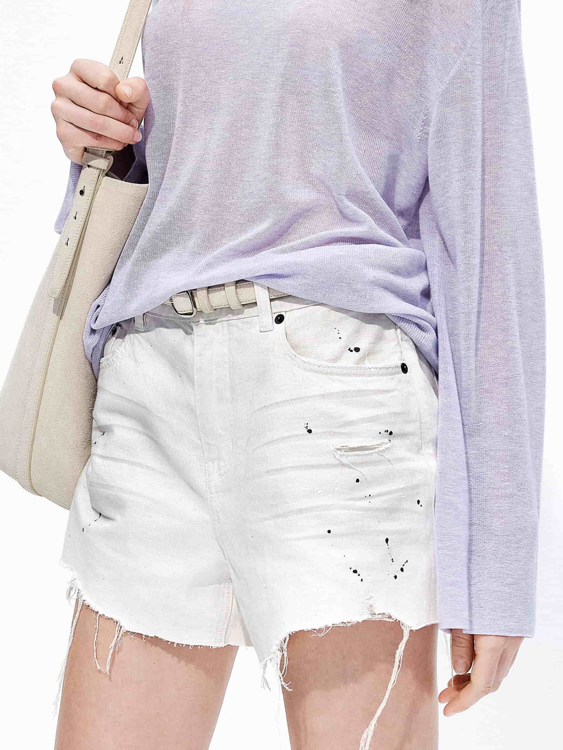 Whiskered Cotton Linen Shorts - Image 7