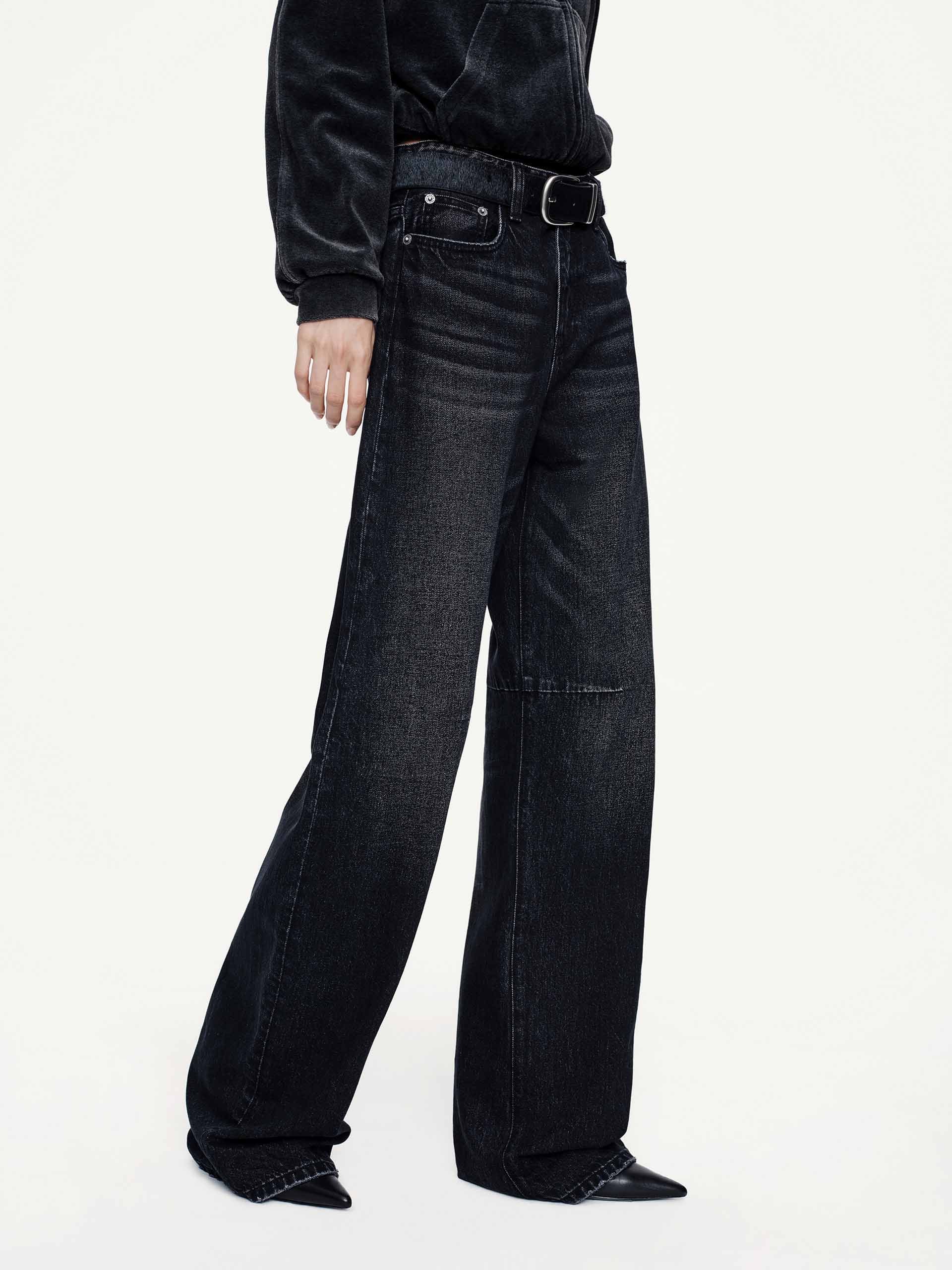 Whisker Effect Cotton Jeans - Image 3