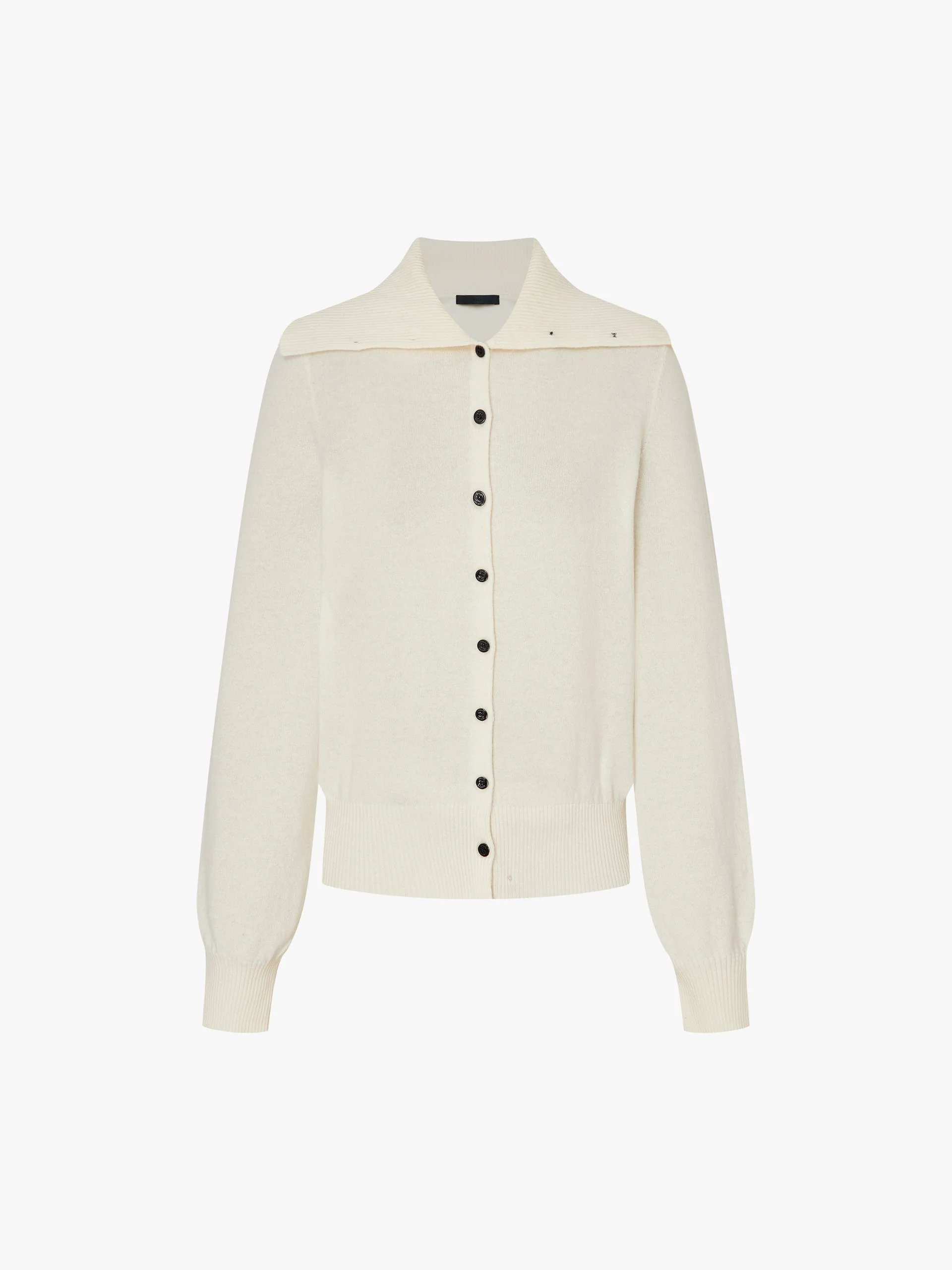 Wide Collar Wool Cardigan - Image 12