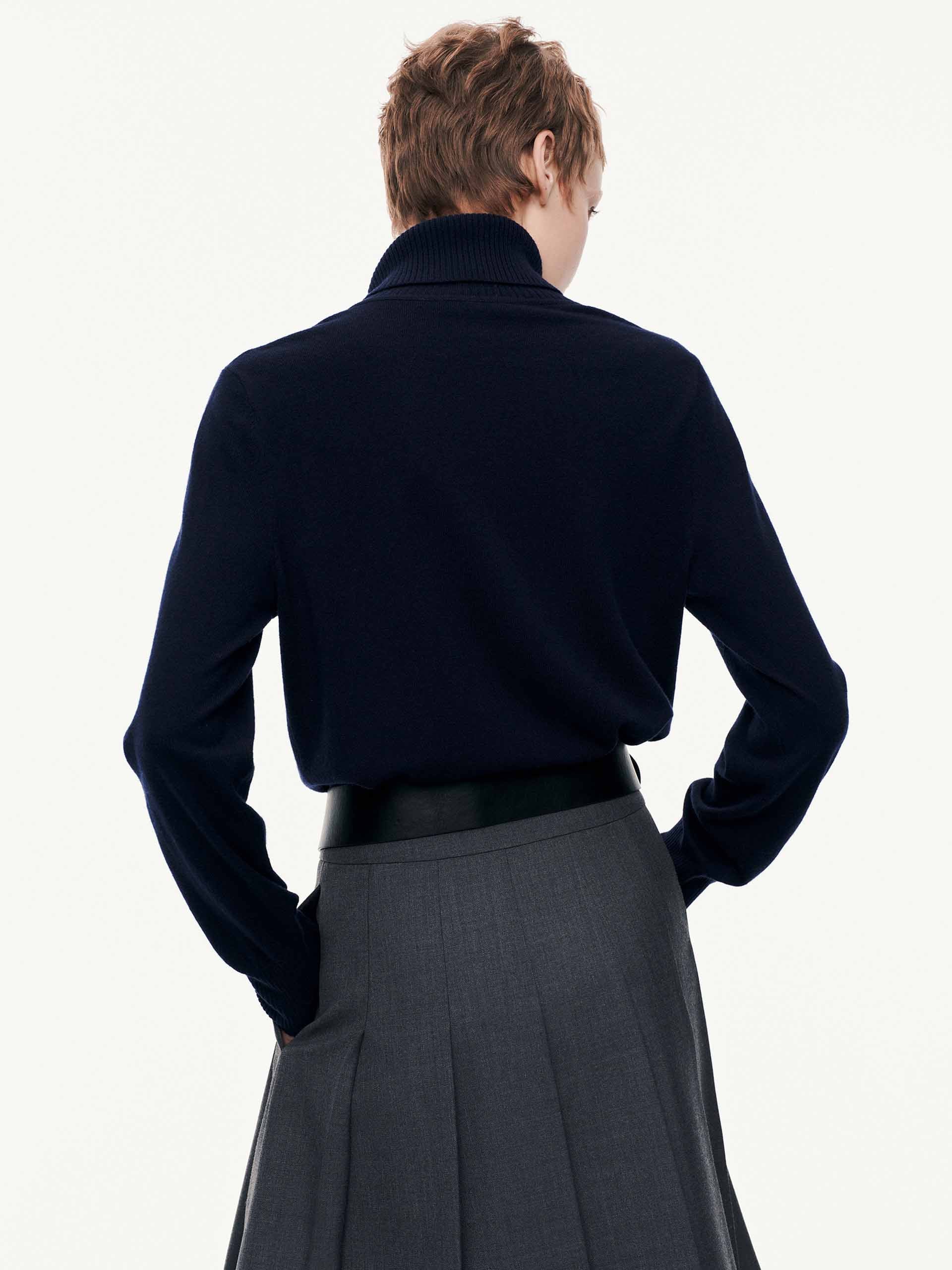Wide Collar Wool Cardigan - Image 6