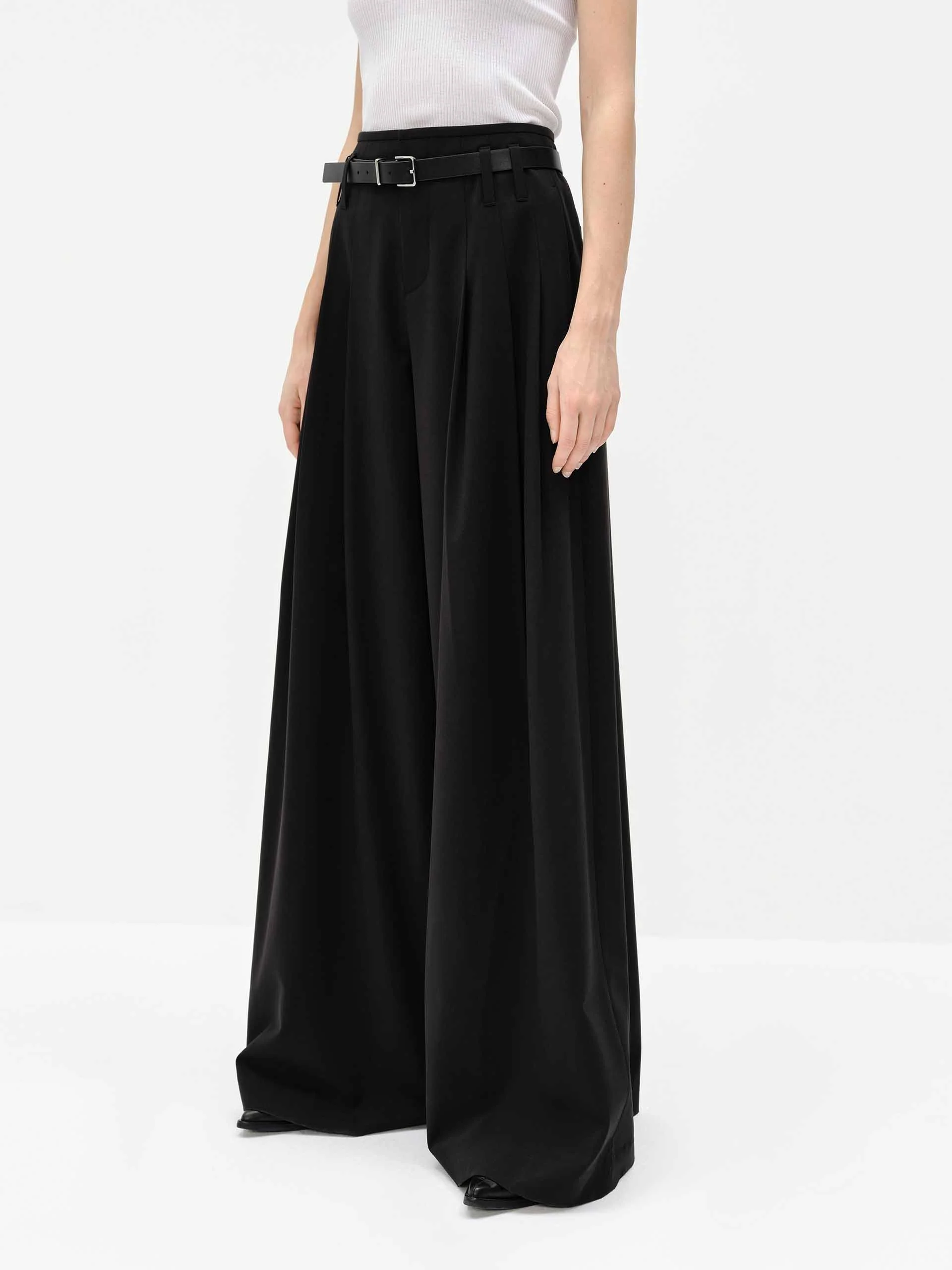 Wide Leg Belted Pants - Image 14