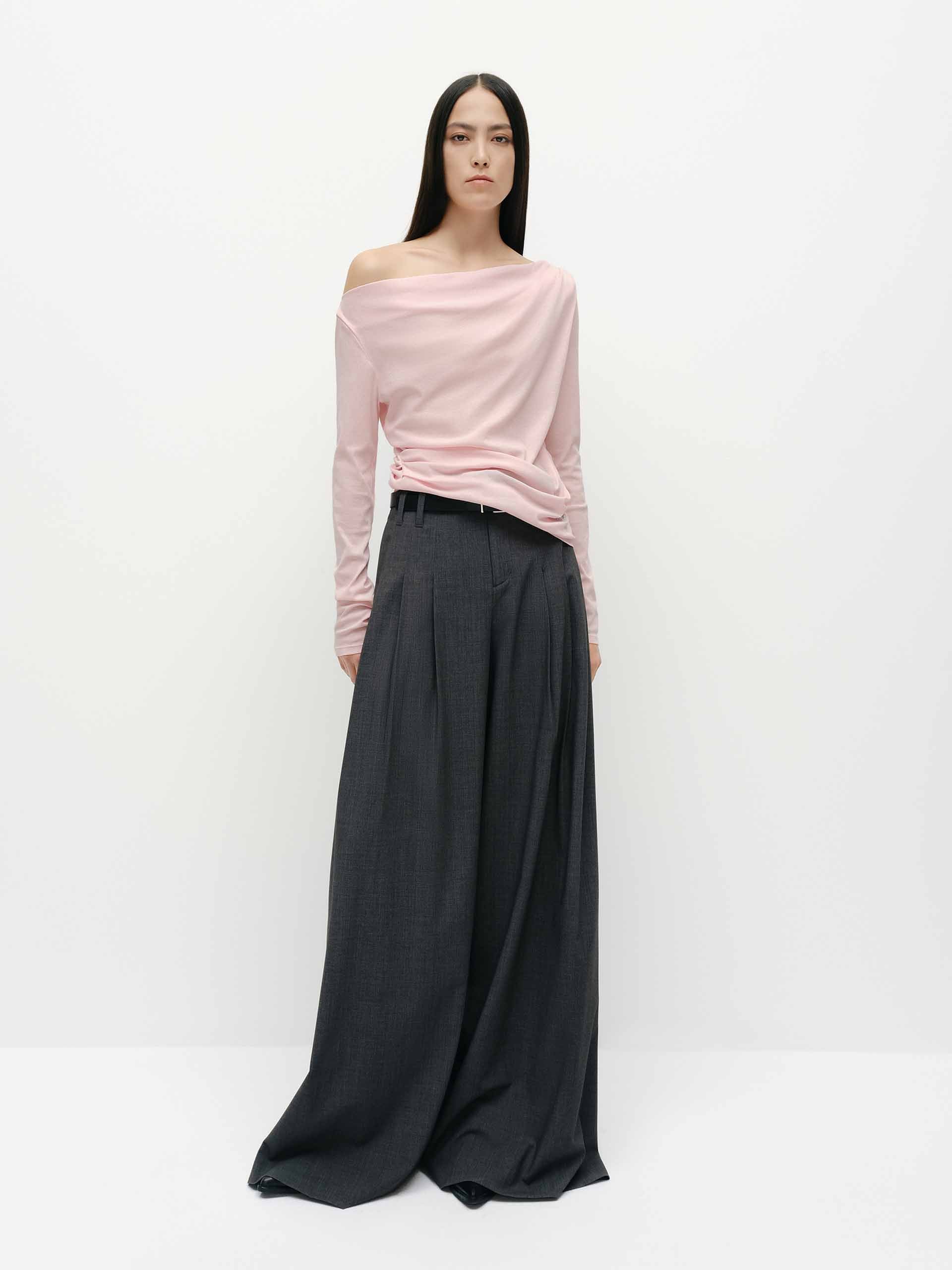 Wide Leg Belted Pants - Image 2