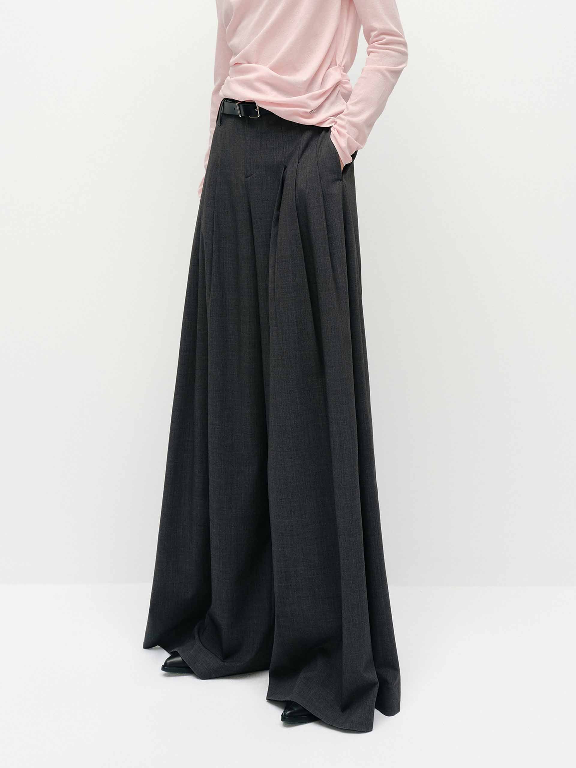 Wide Leg Belted Pants - Image 7