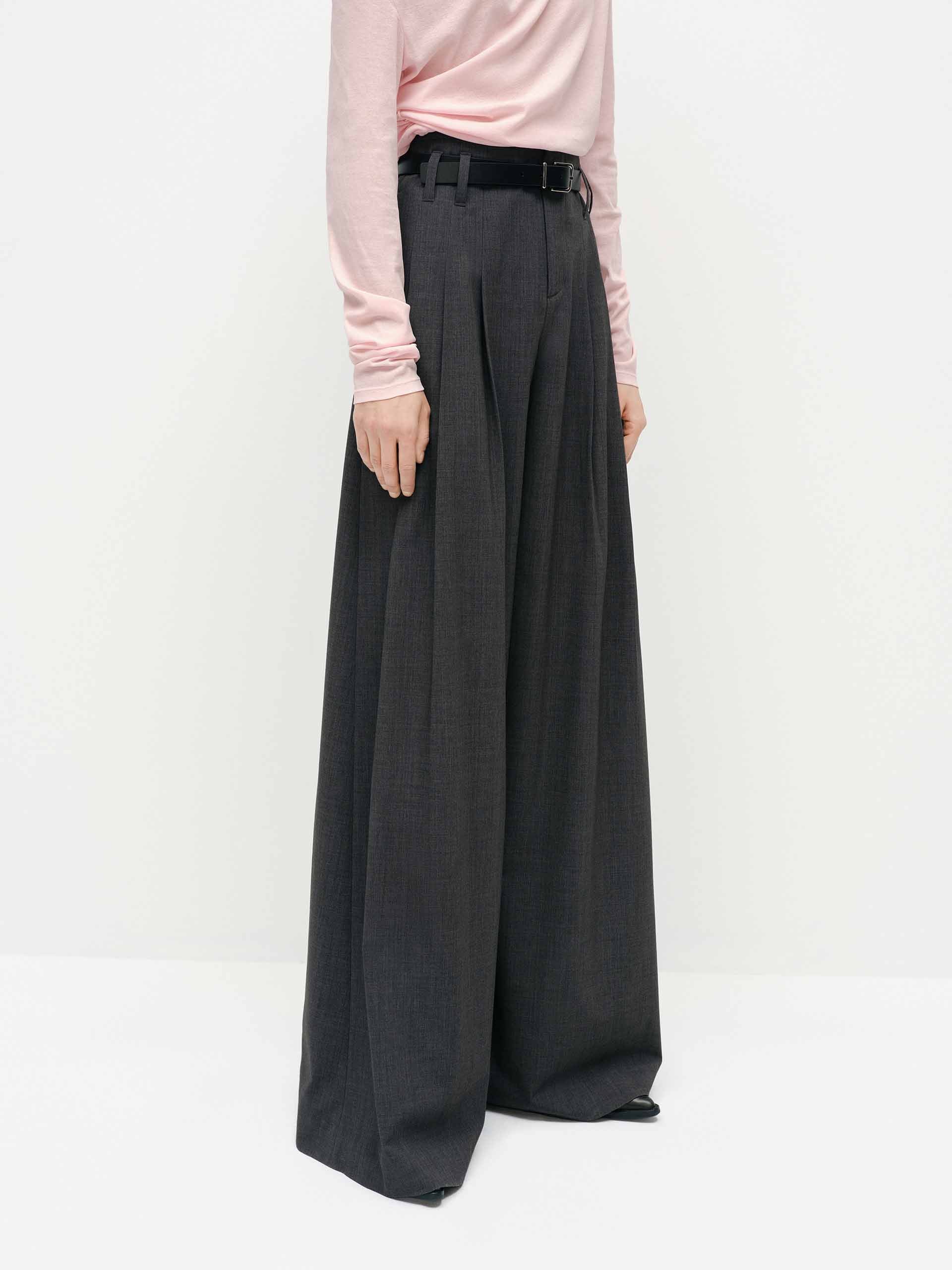 Wide Leg Belted Pants - Image 8