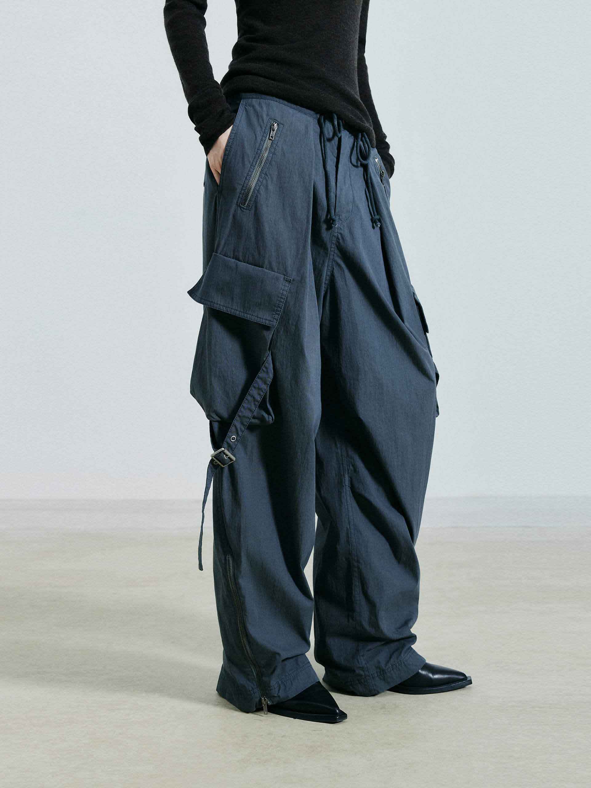 Wide Leg Cargo Pants - Image 3