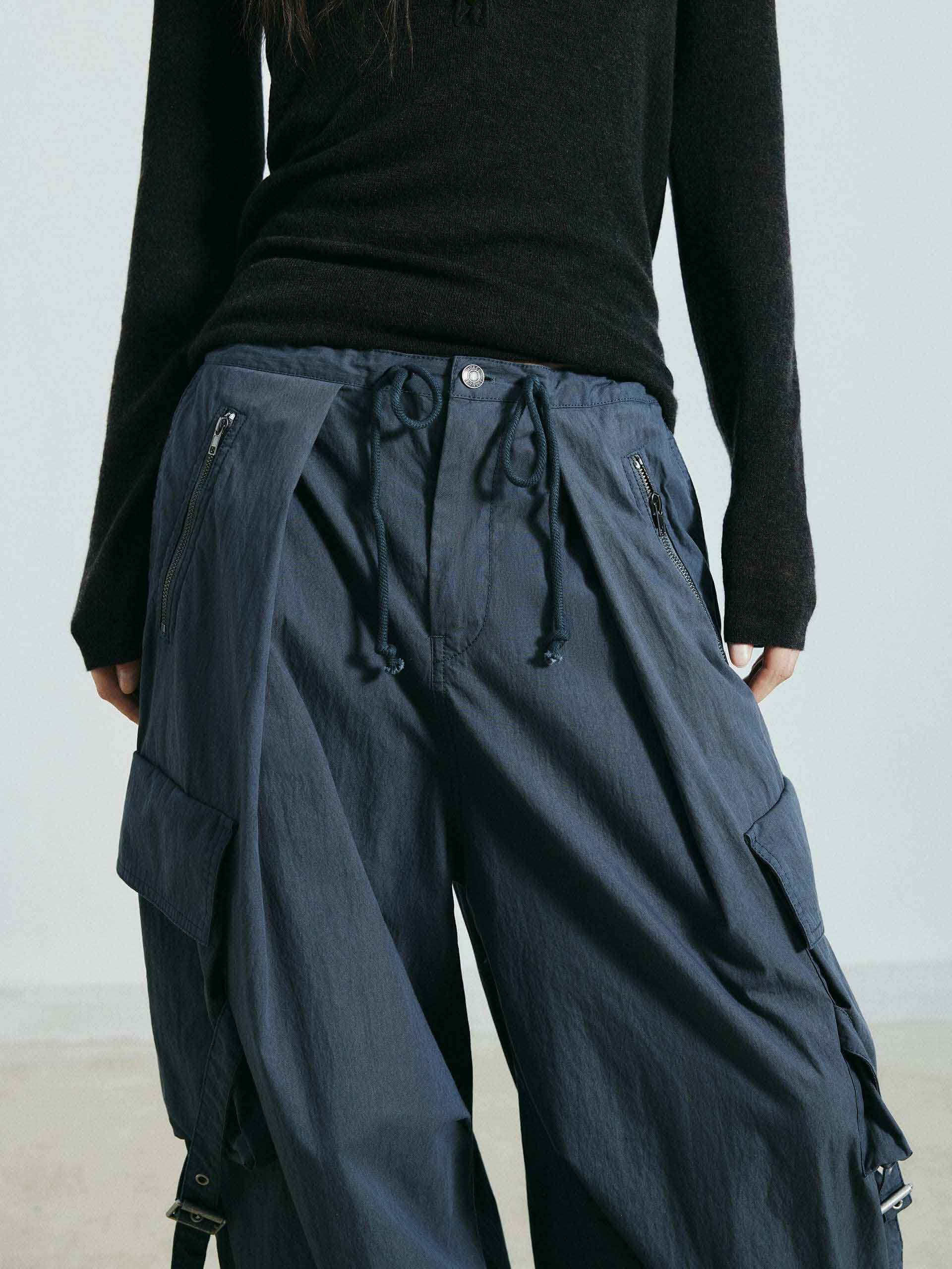 Wide Leg Cargo Pants - Image 7