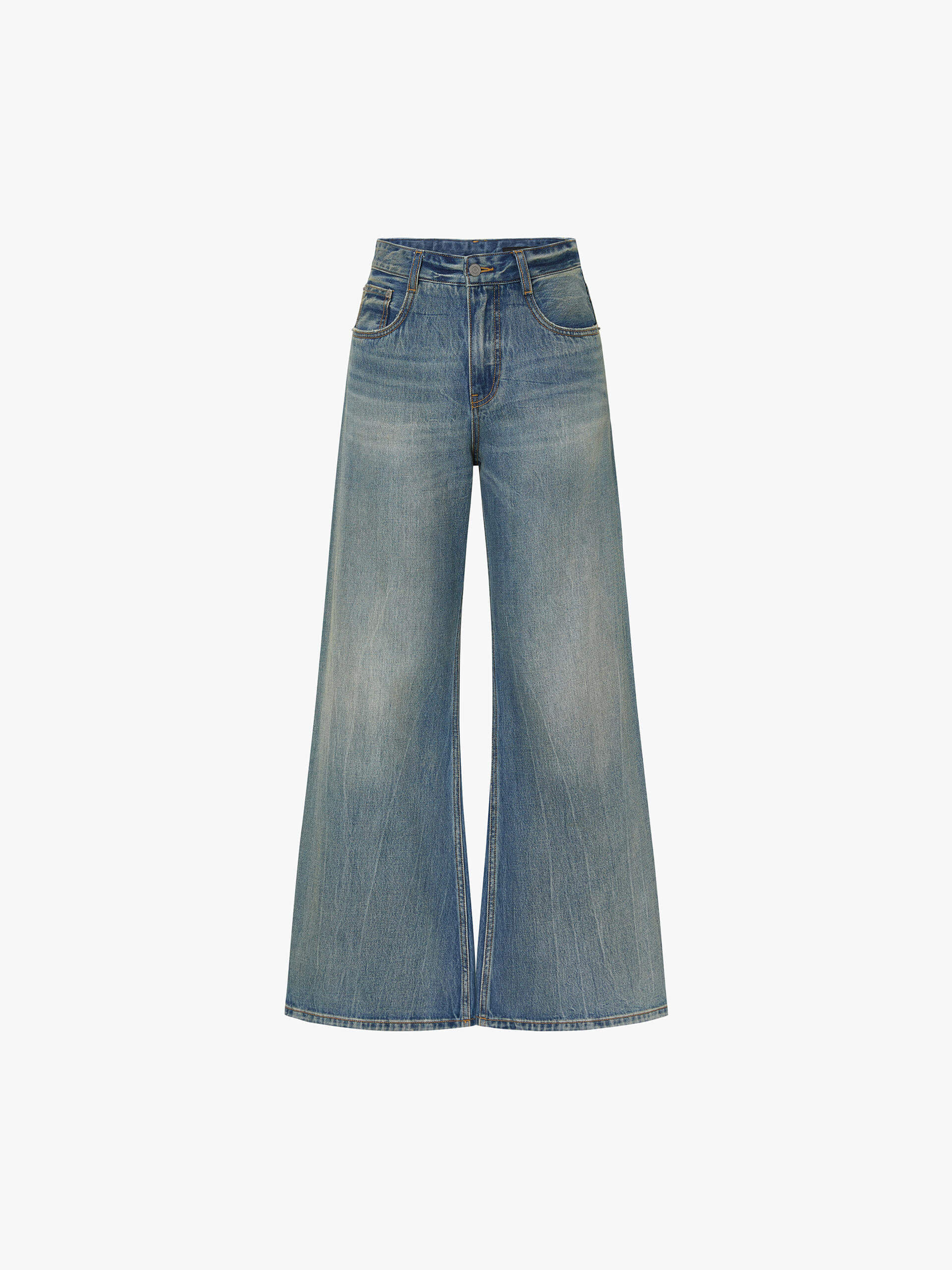 Wide Leg Cotton Jeans - Image 5