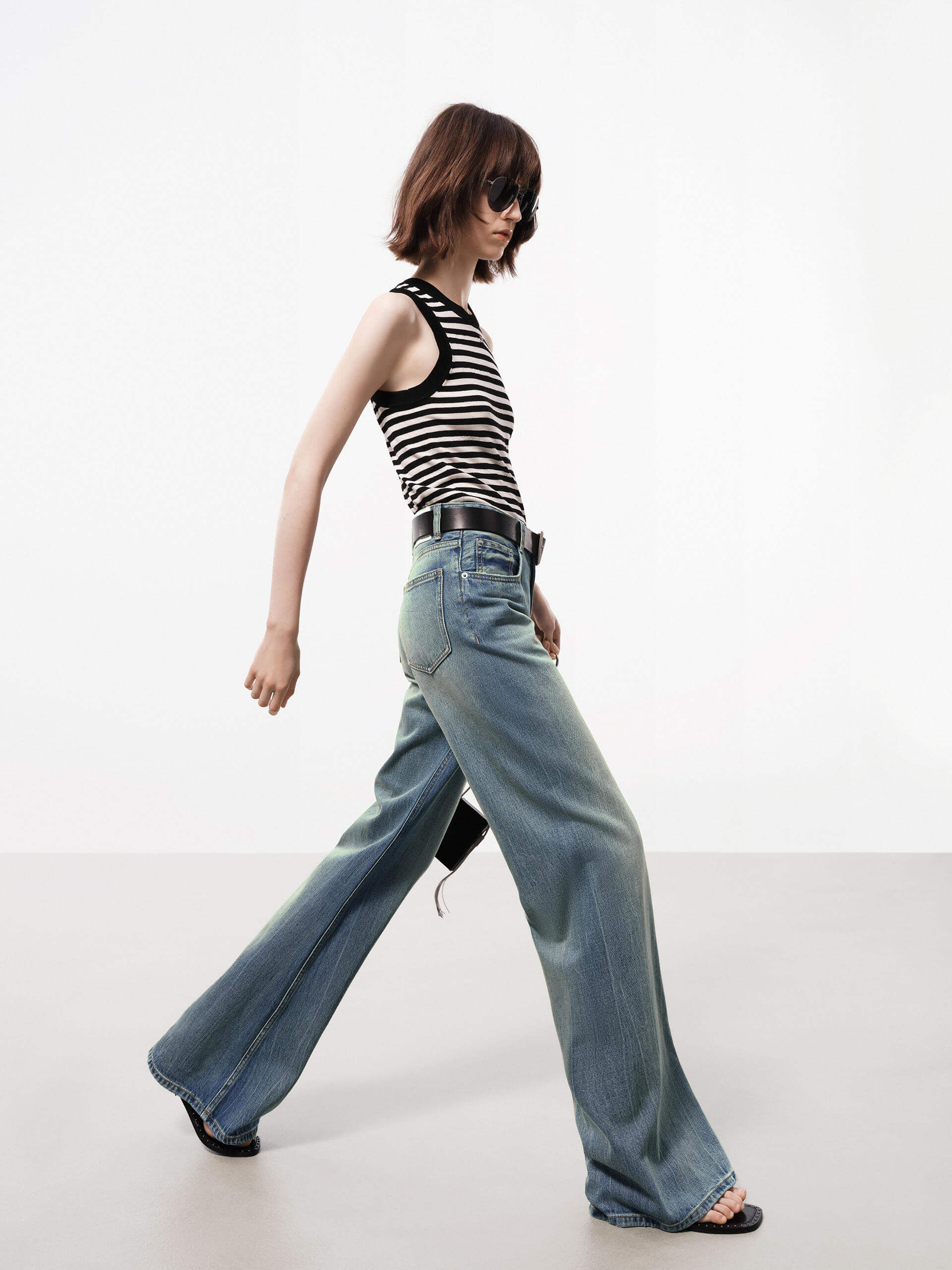 Wide Leg Cotton Jeans - Image 7