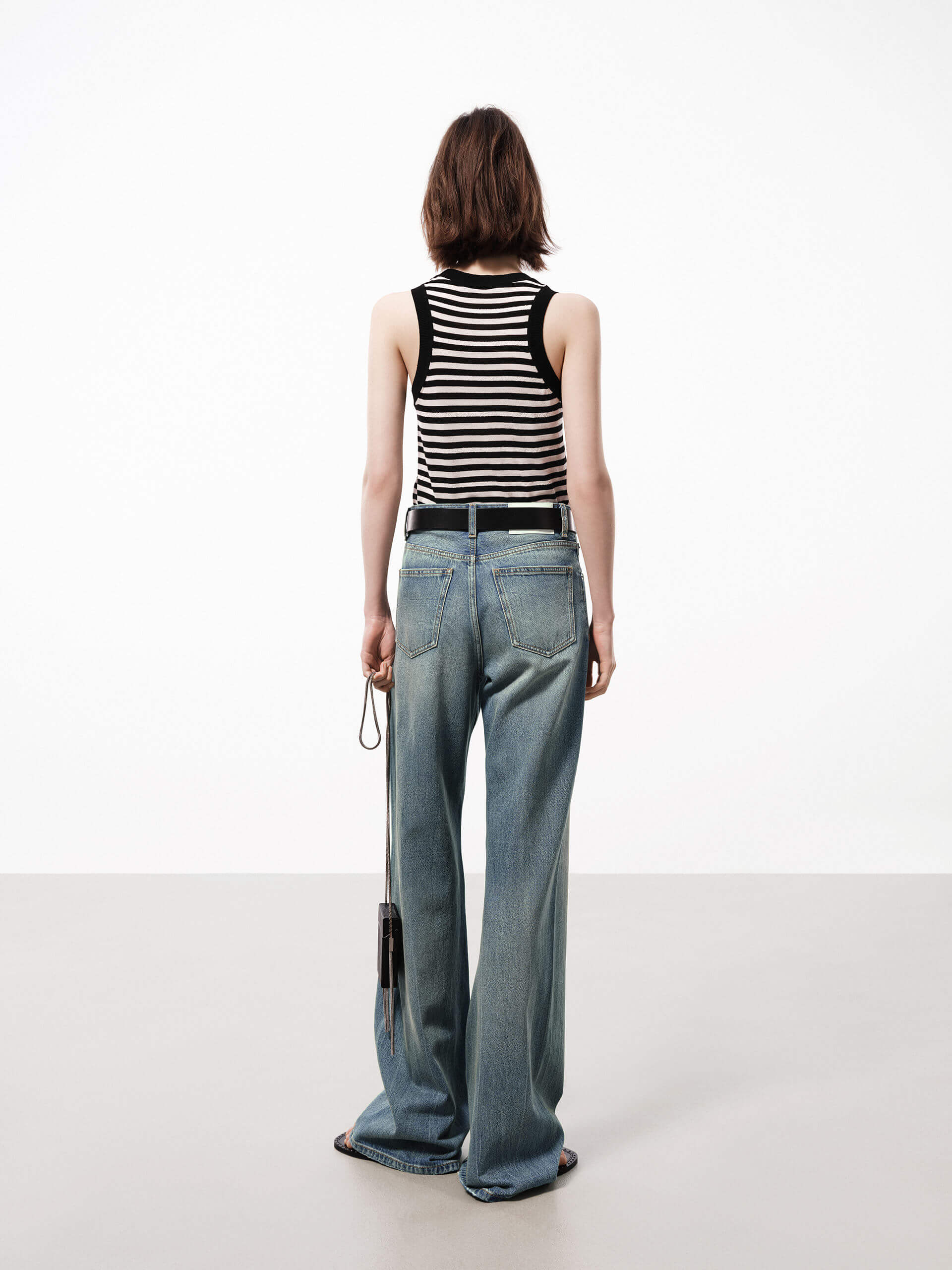 Wide Leg Cotton Jeans - Image 8
