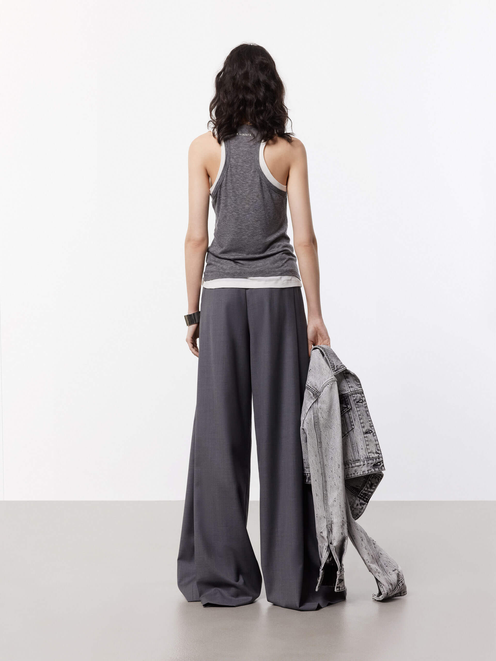 Wide Leg Pleated Pants - Image 3
