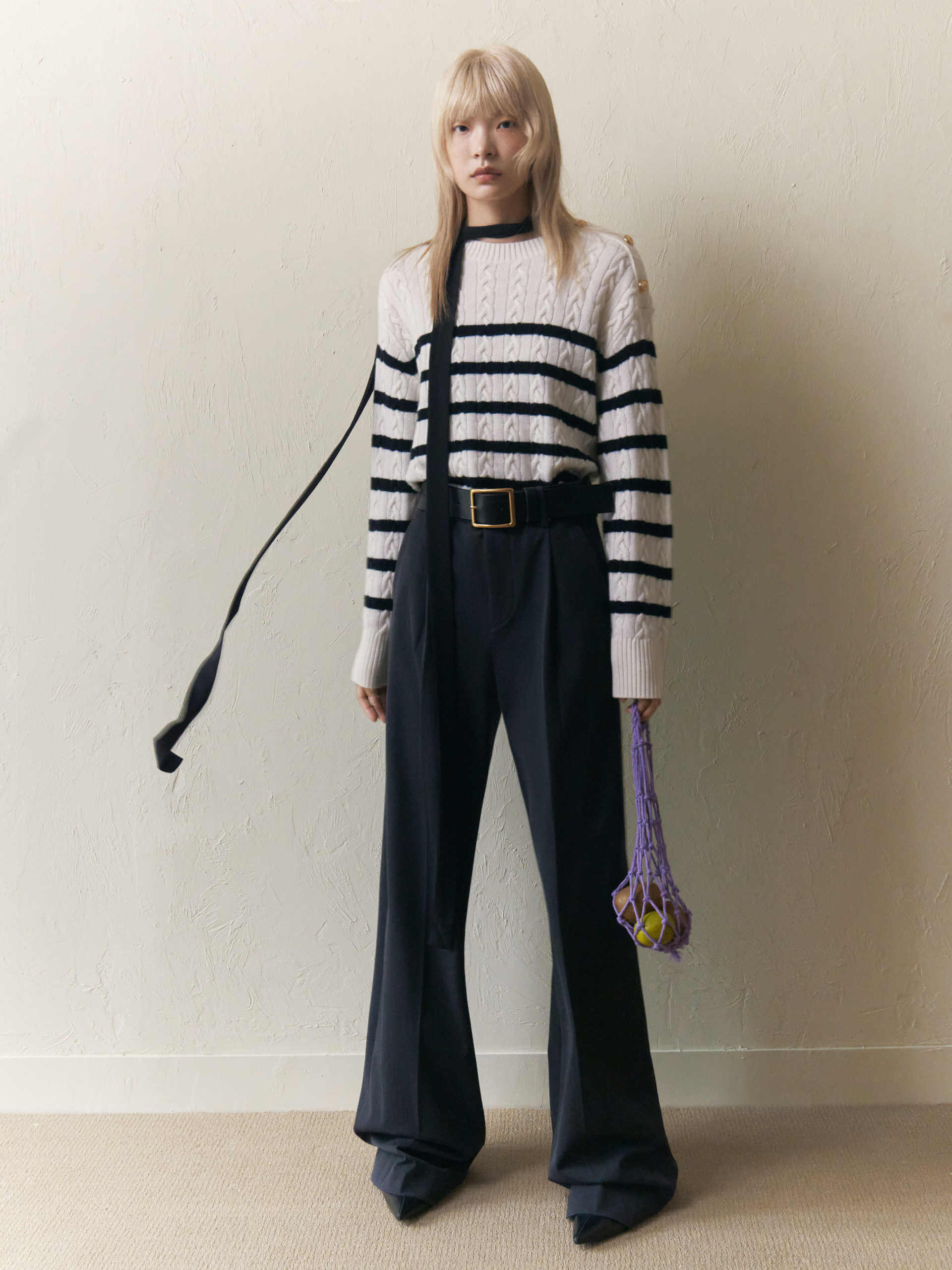 Wide Leg Tailored Pants - Image 2