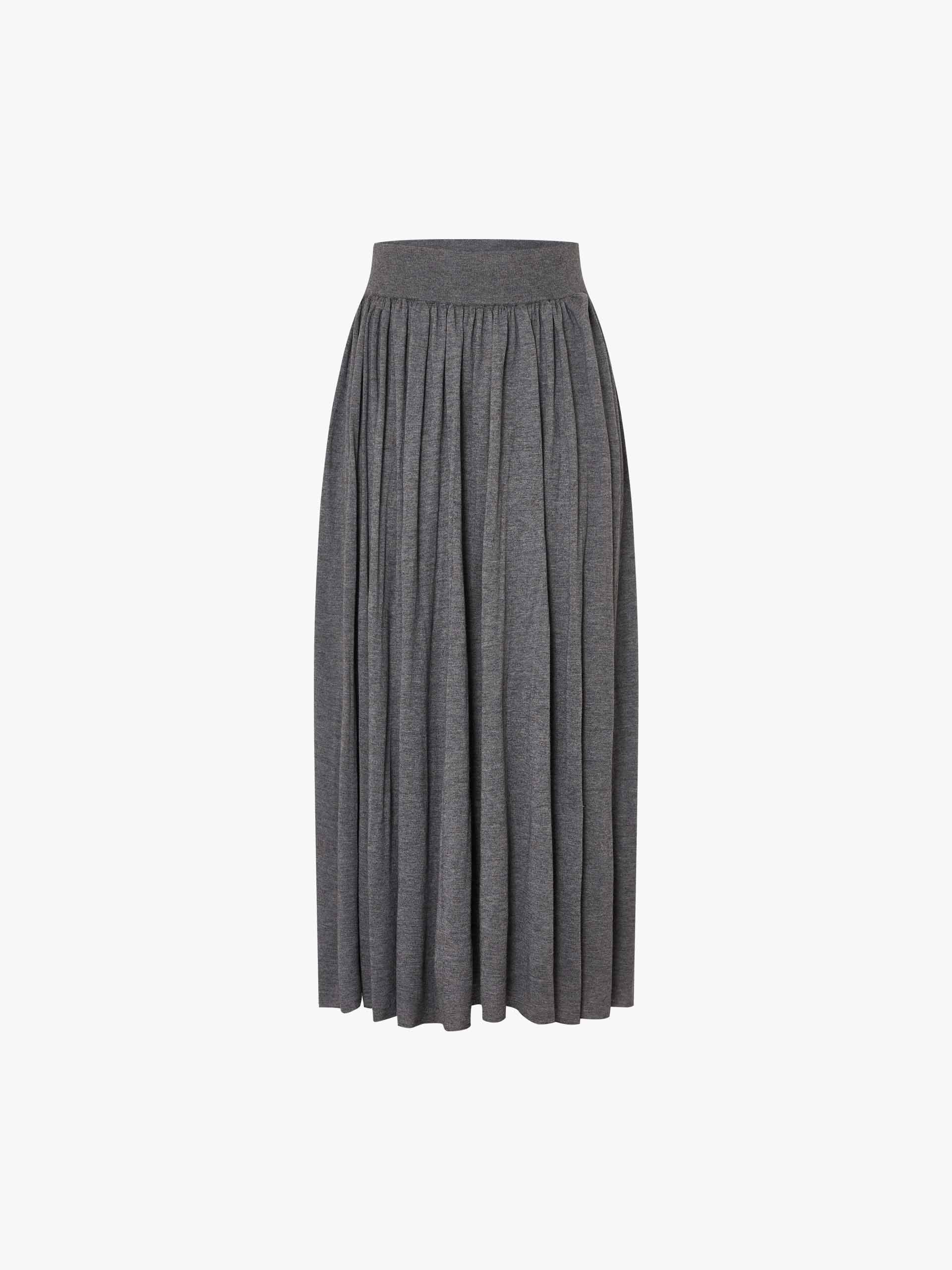 Wide Waist Pleated Skirt - Image 5