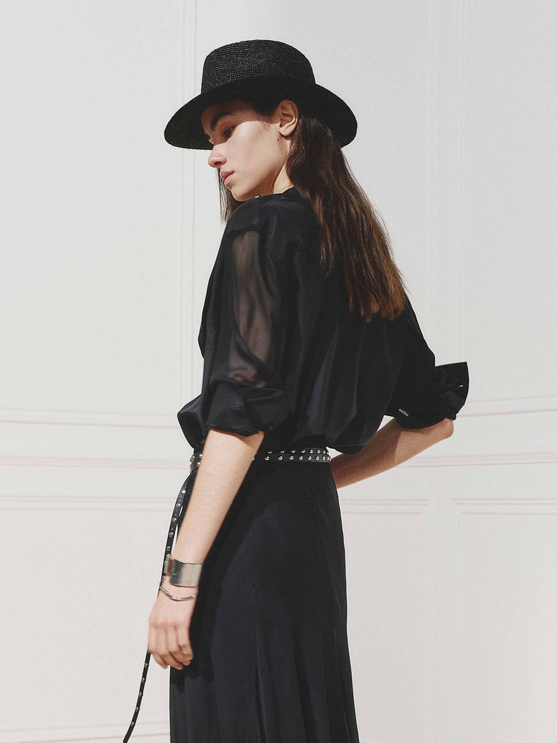 Wing Collar Silk Shirt - Image 10