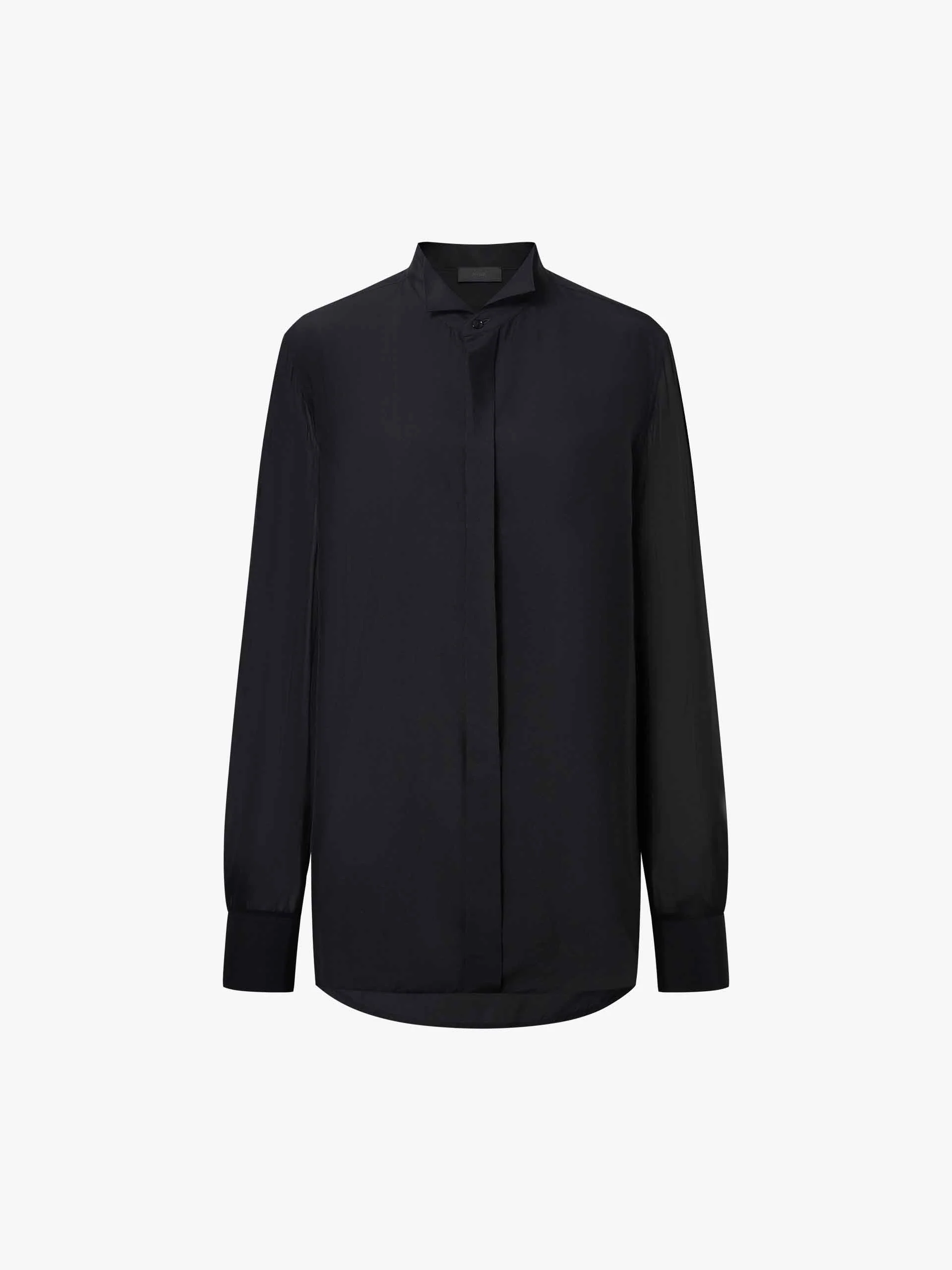 Wing Collar Silk Shirt - Image 12
