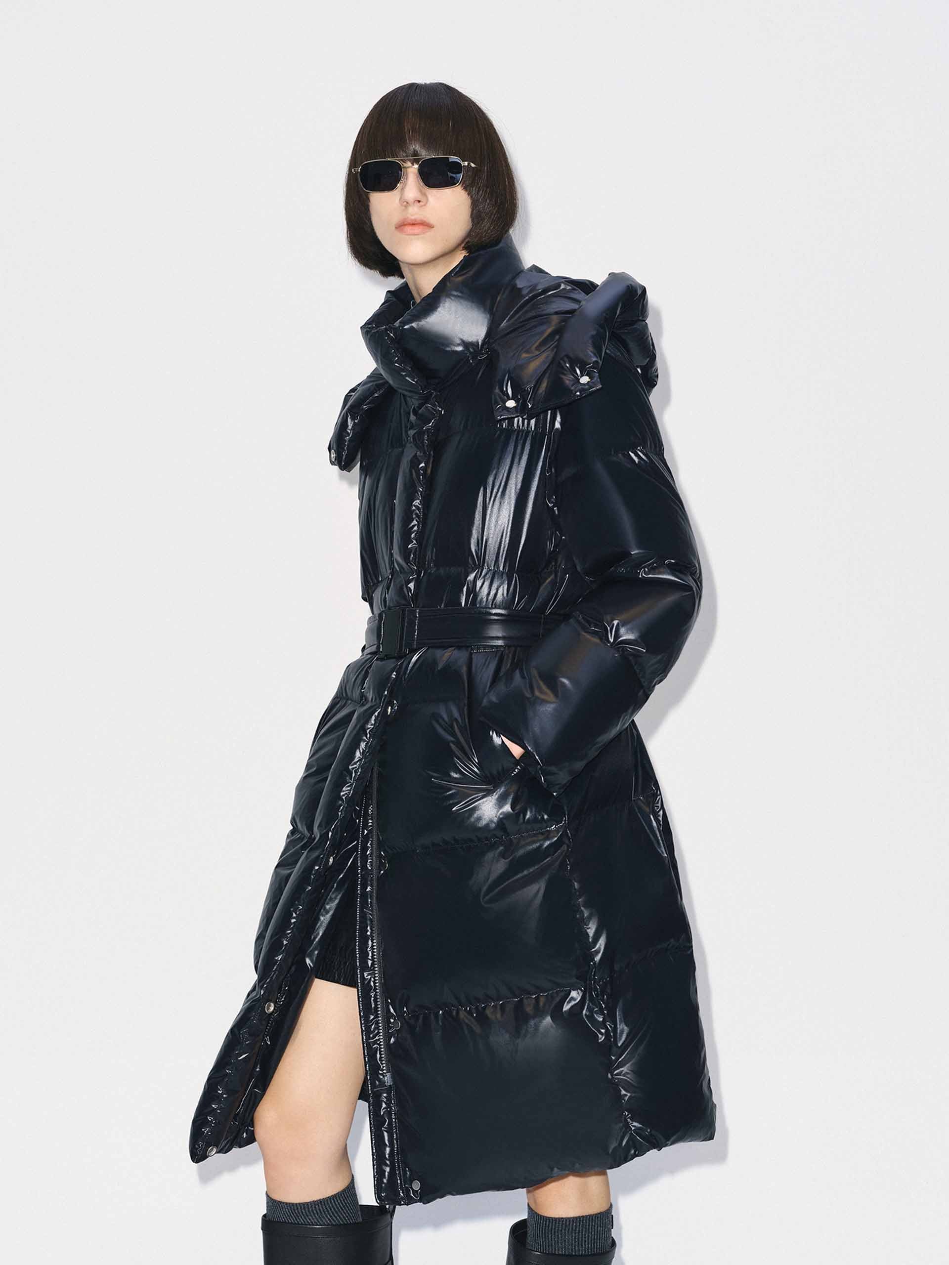 With Belt Long Down Jacket - Image 3