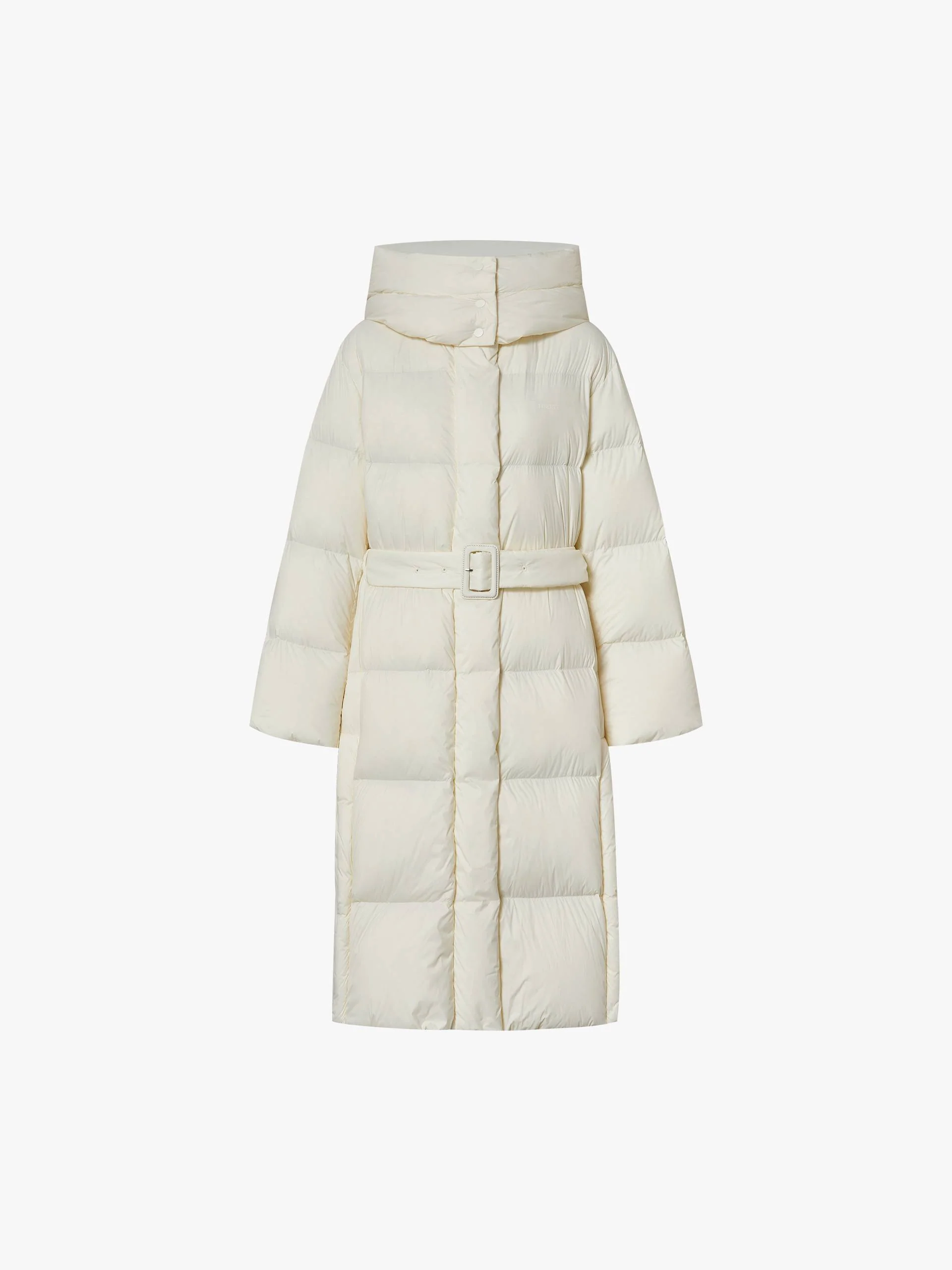 With Belt Longline Down Jacket - Image 5