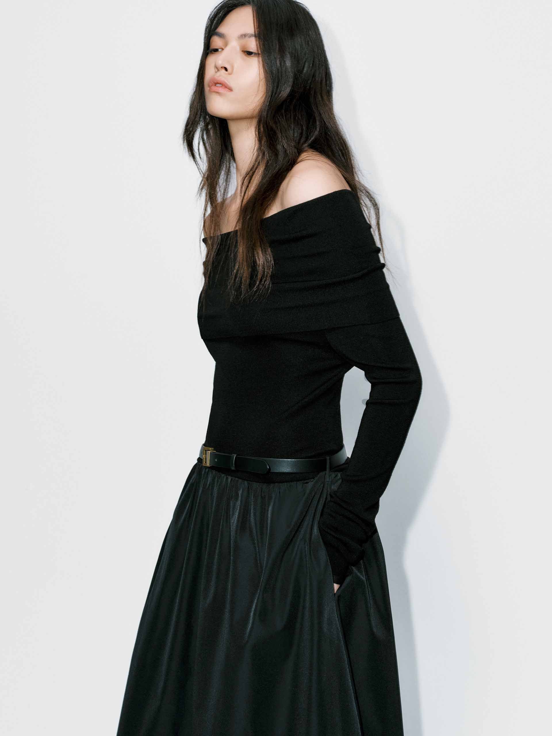 Belted Off Shoulder Dress - Image 6