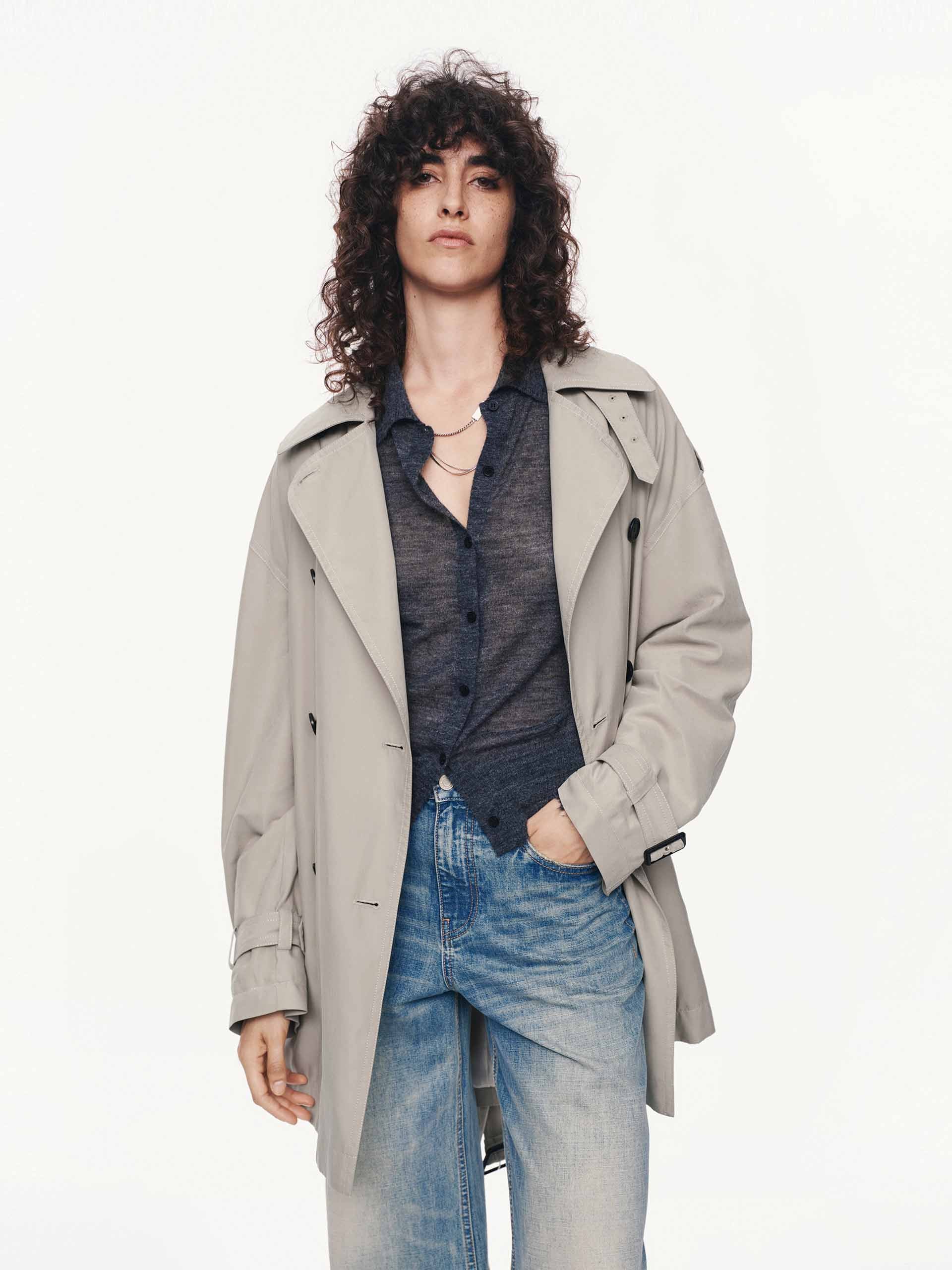With Belt Trench Coat