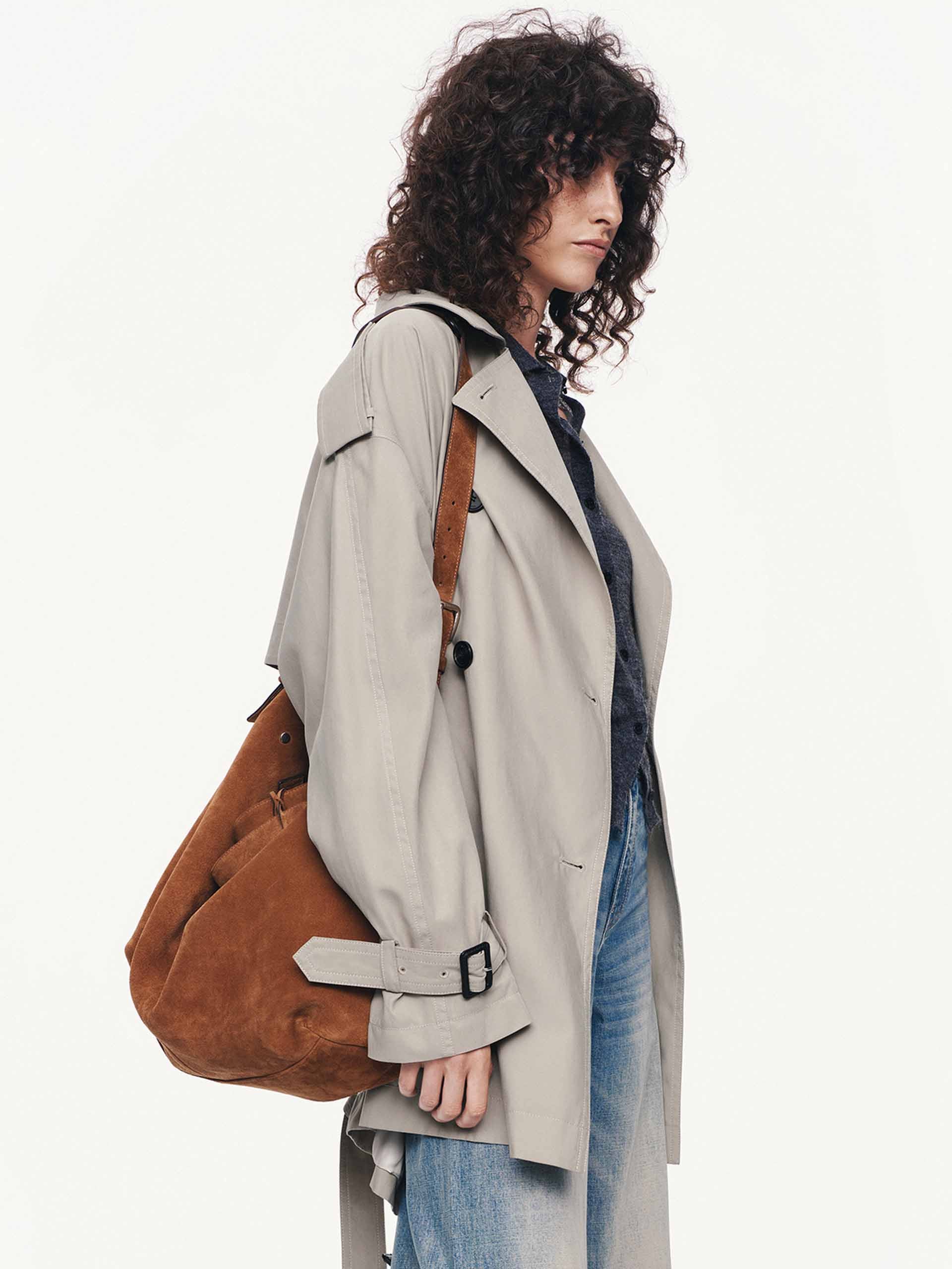 With Belt Trench Coat - Image 3