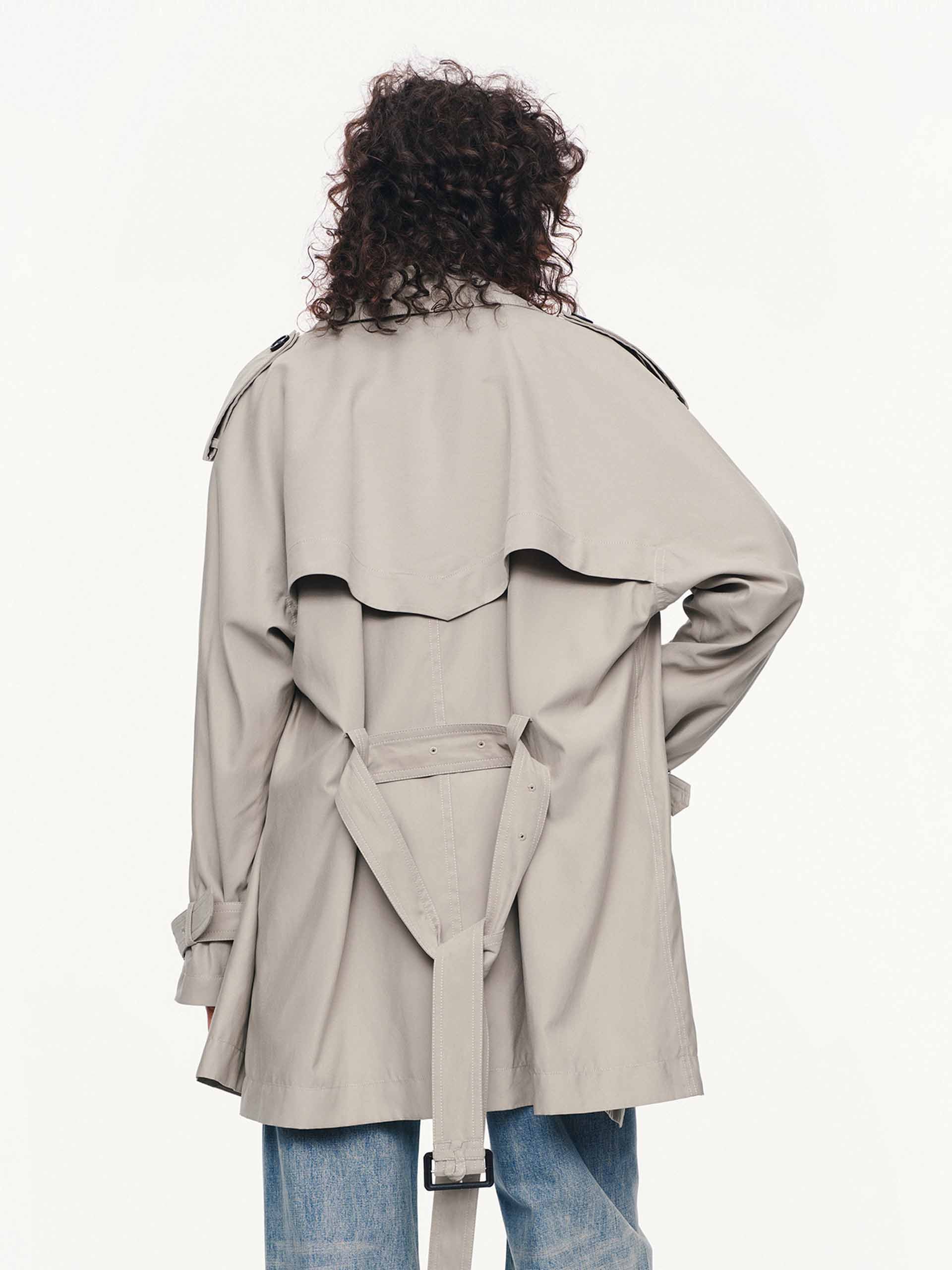 With Belt Trench Coat - Image 6
