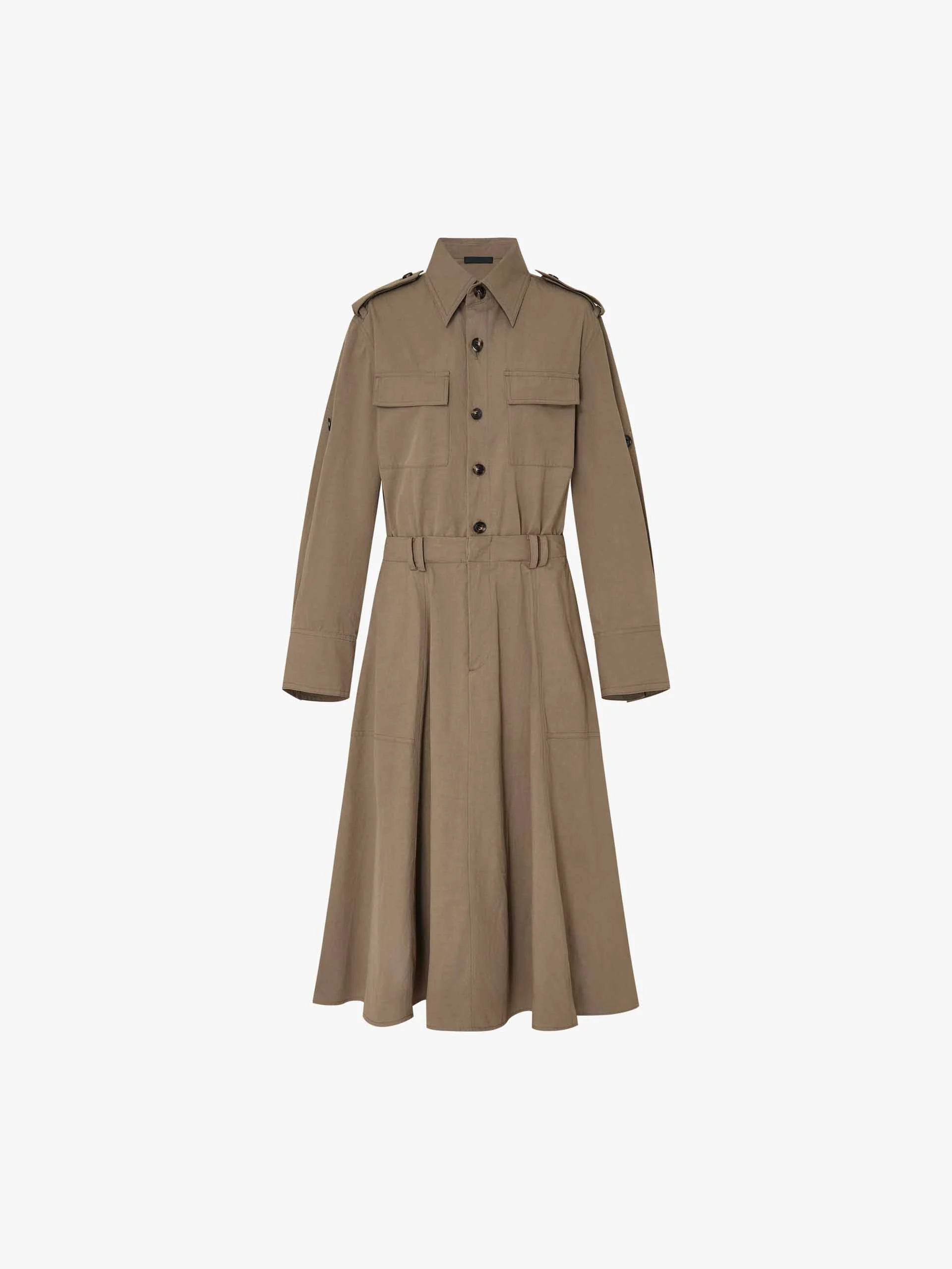 With Belt Trench Dress - Image 5