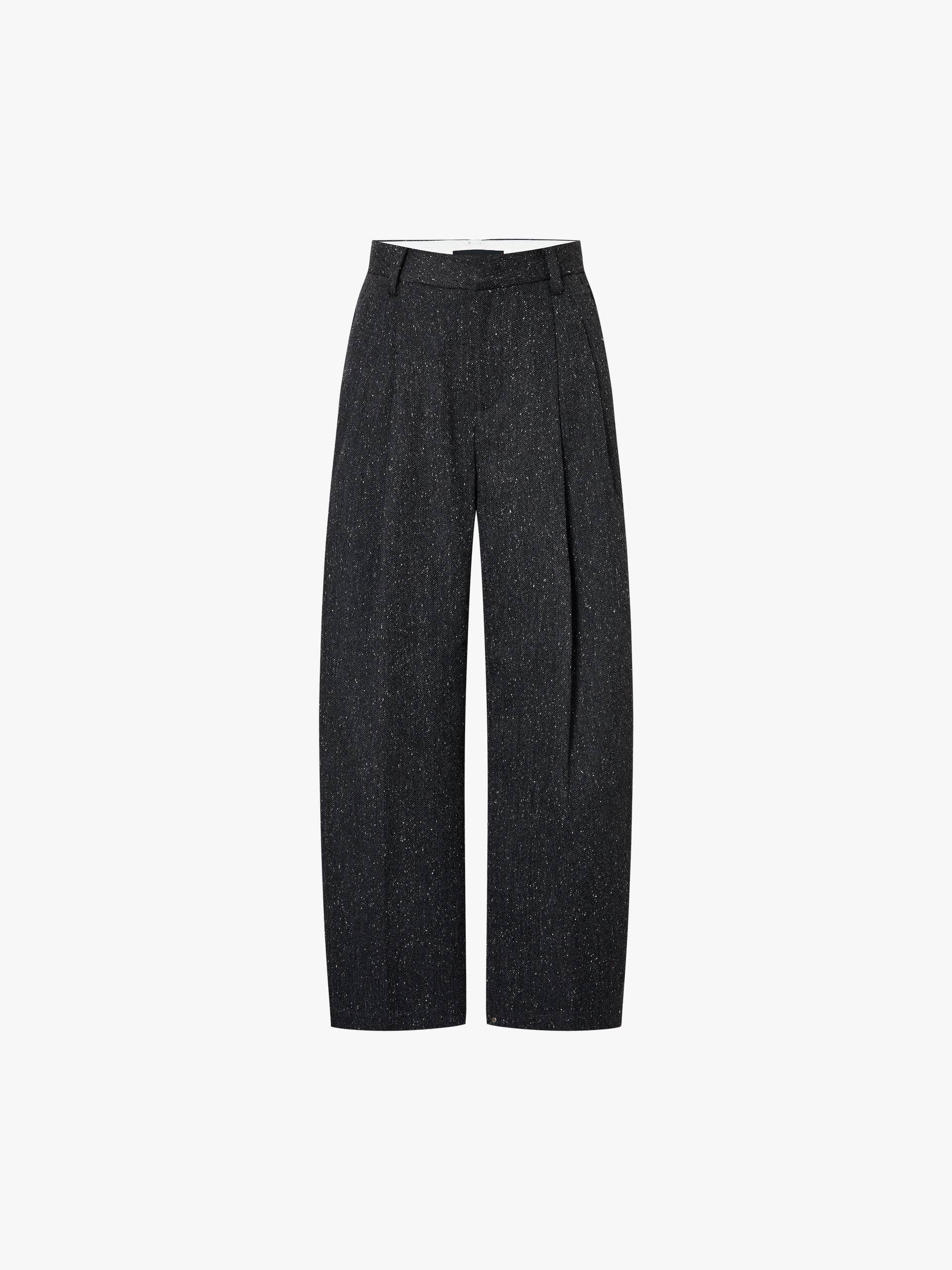 Wool Blend Barrel Pants - Image 5