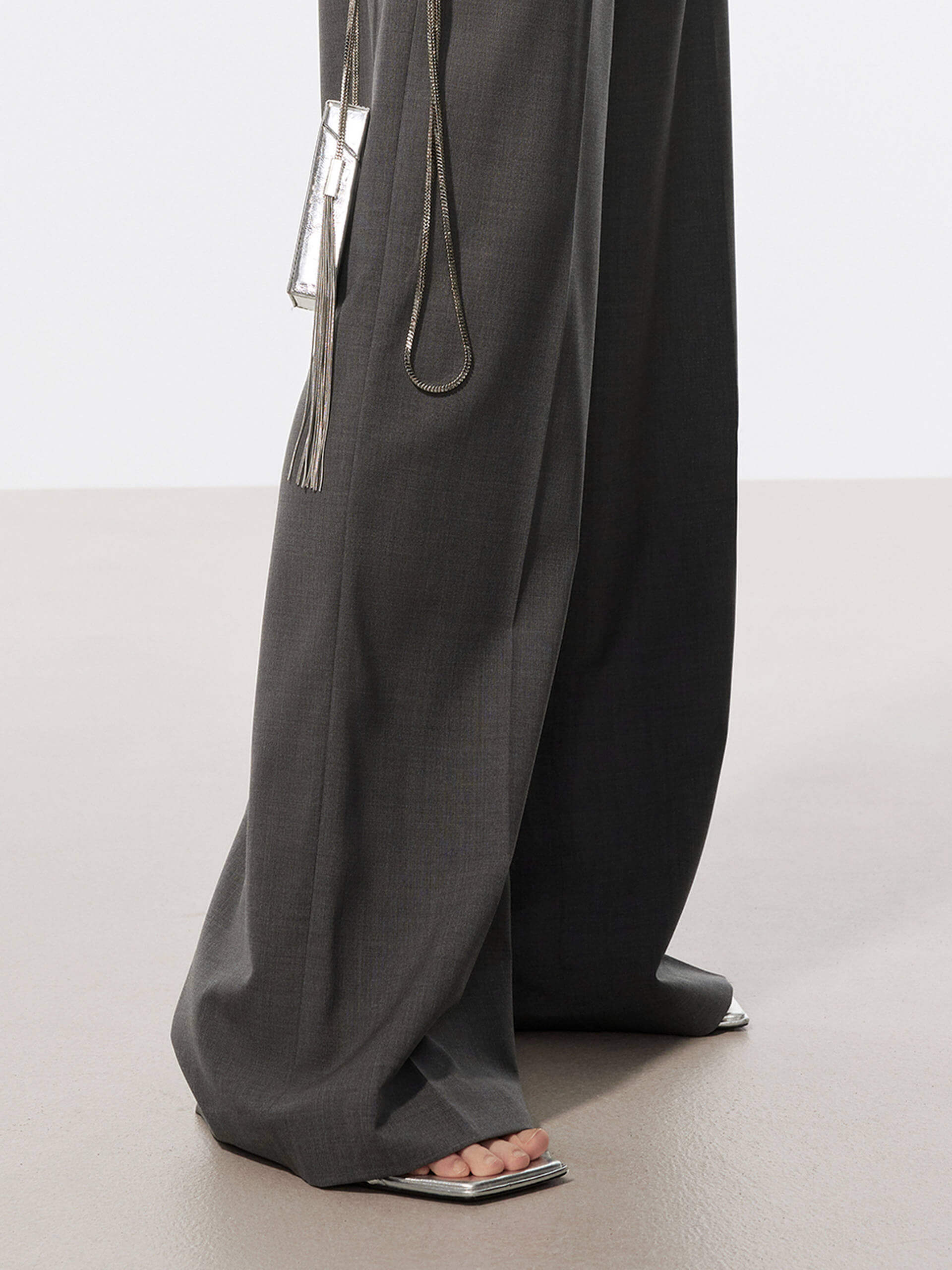 Wool Blend Belt Pants - Image 8