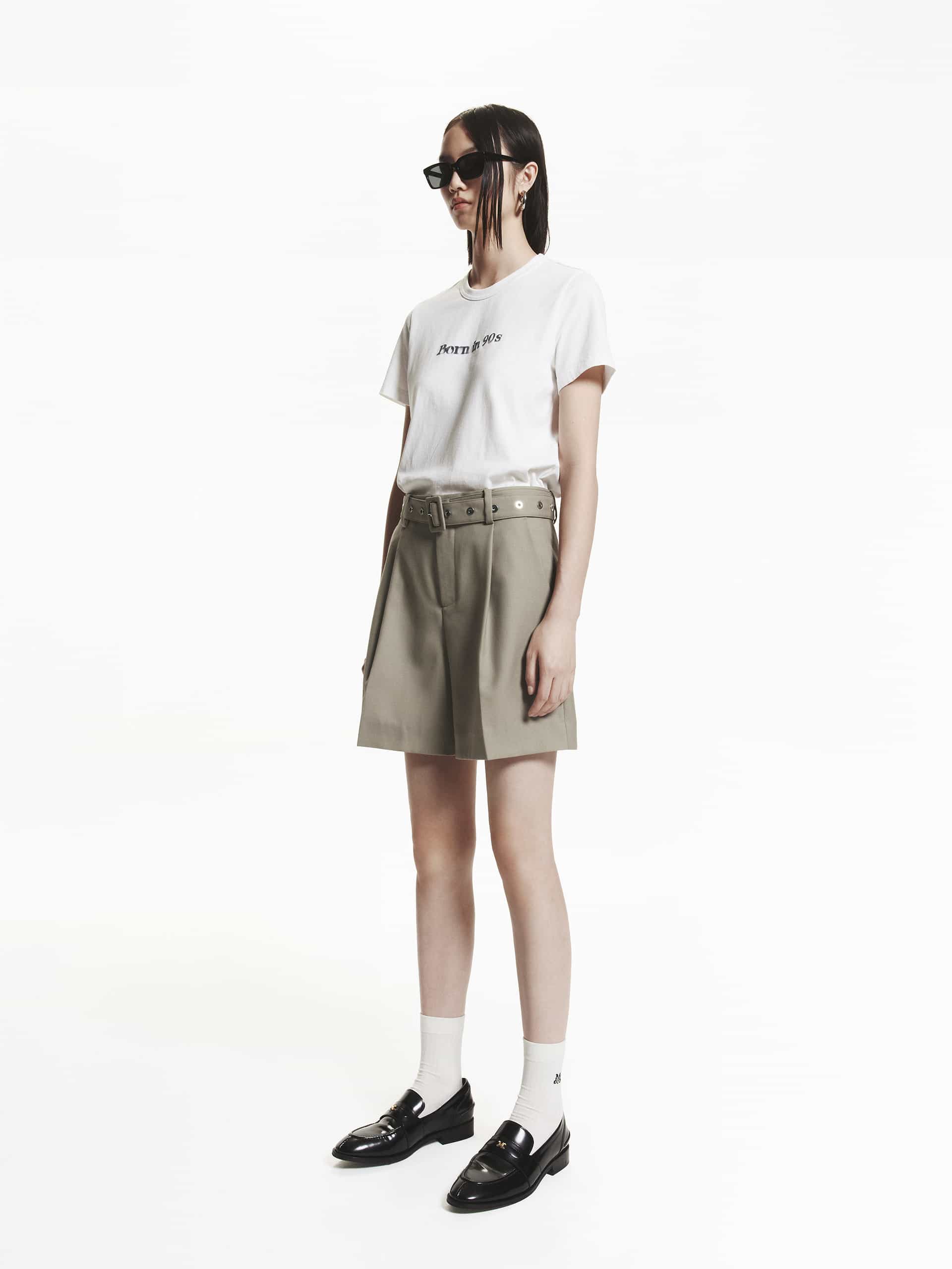 Wool Blend Belt Shorts - Image 2