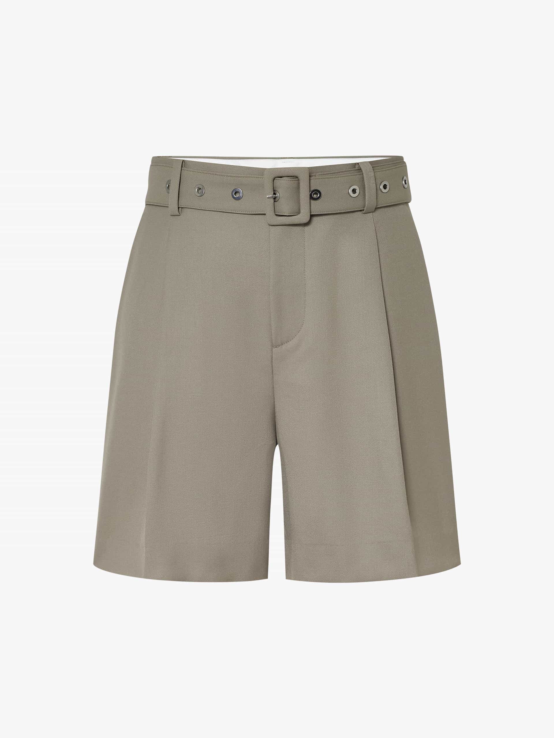 Wool Blend Belt Shorts - Image 5