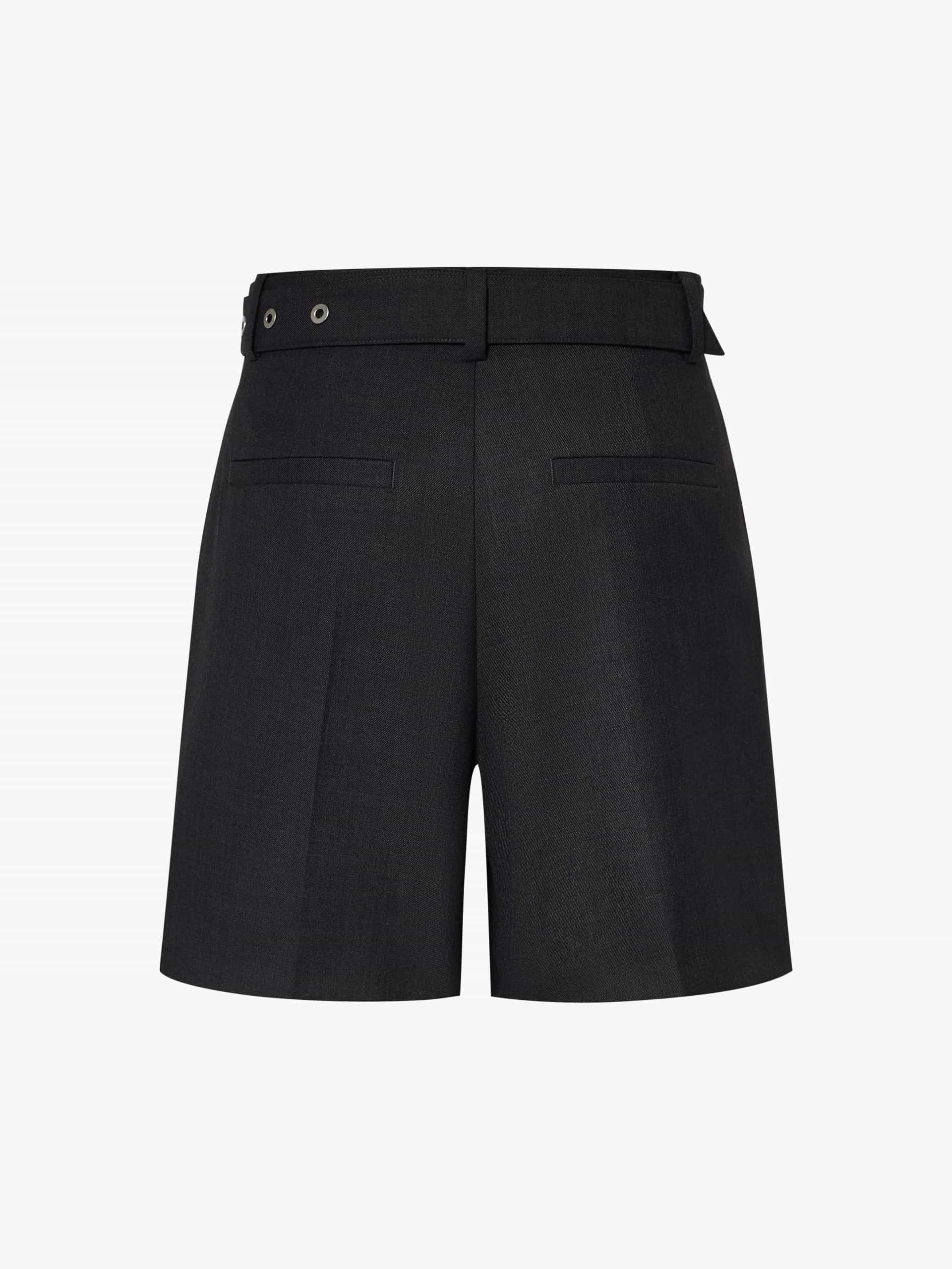 Wool Blend Belt Shorts - Image 9