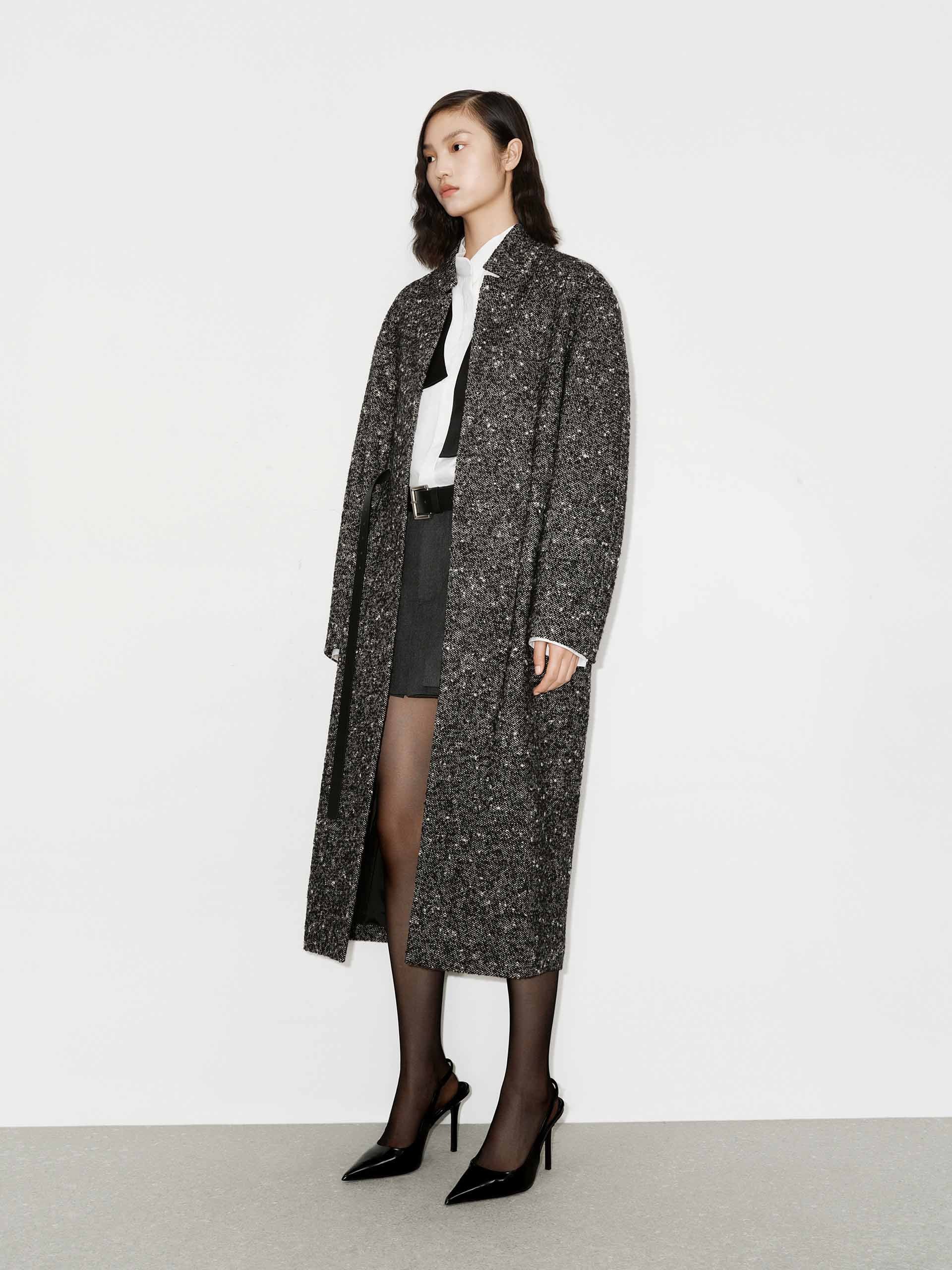 Wool Blend Belted Overcoat - Image 2