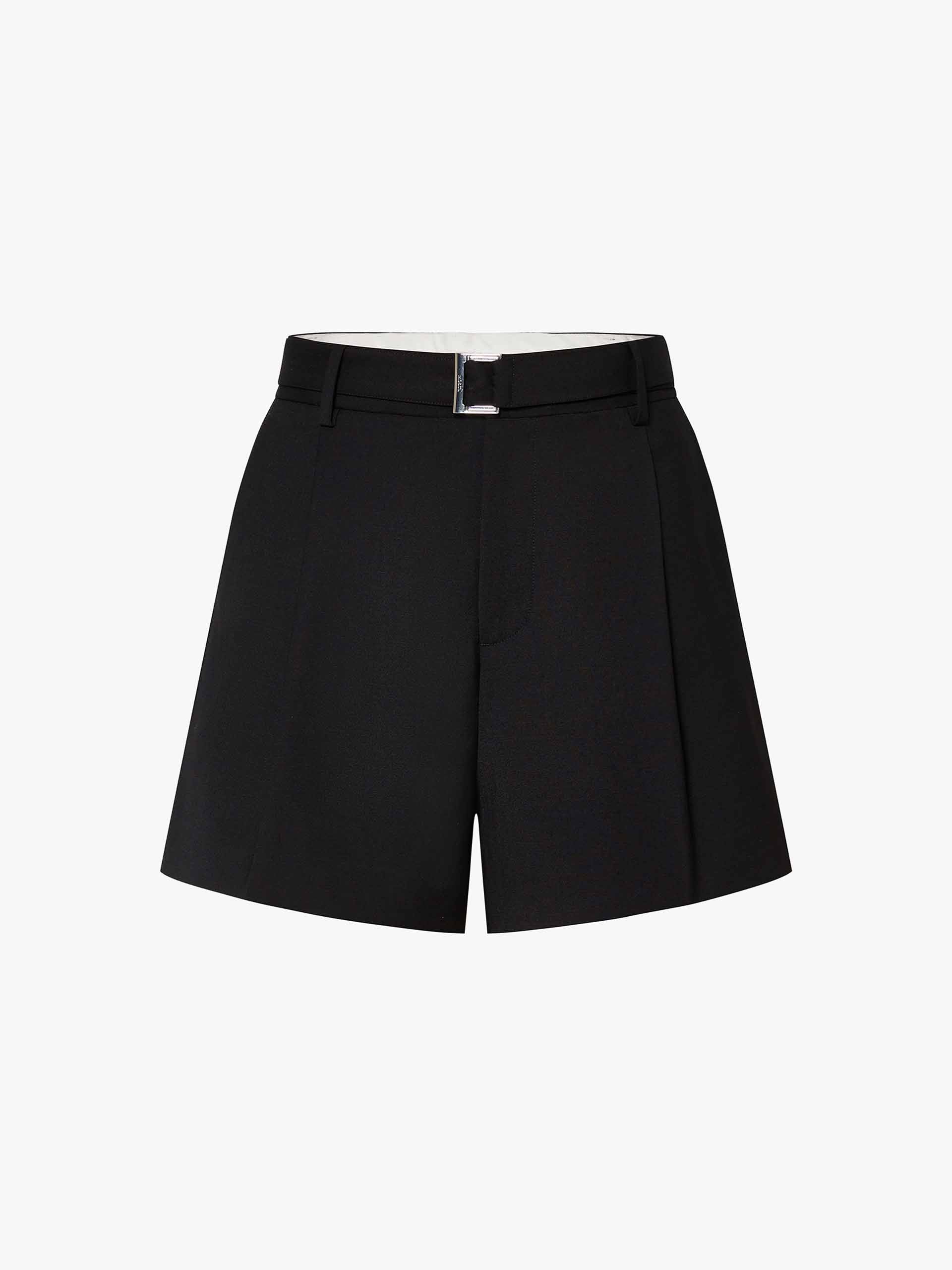 Wool Blend Belted Shorts - Image 9