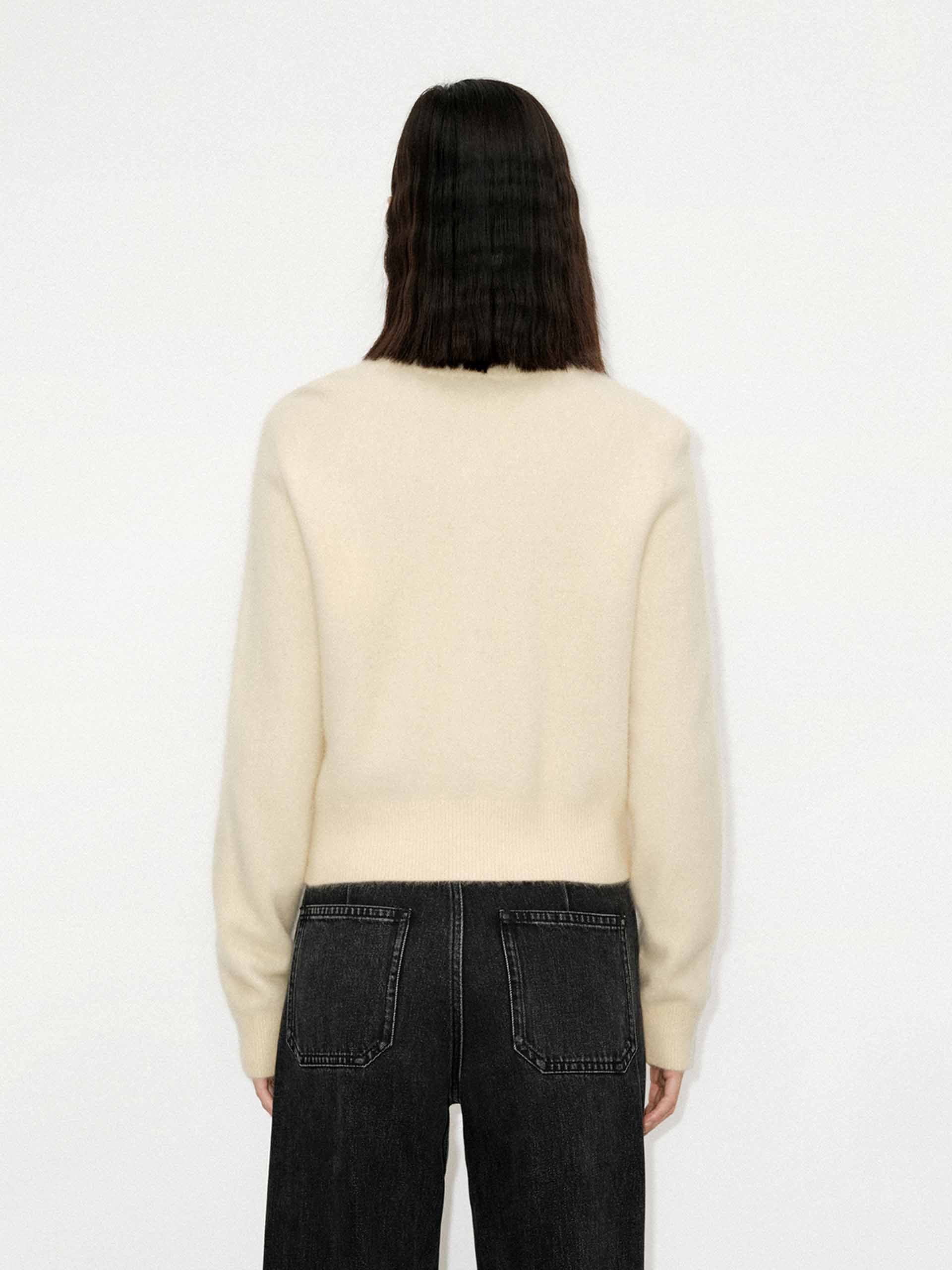 Wool Blend Button Cardigan - Image 8