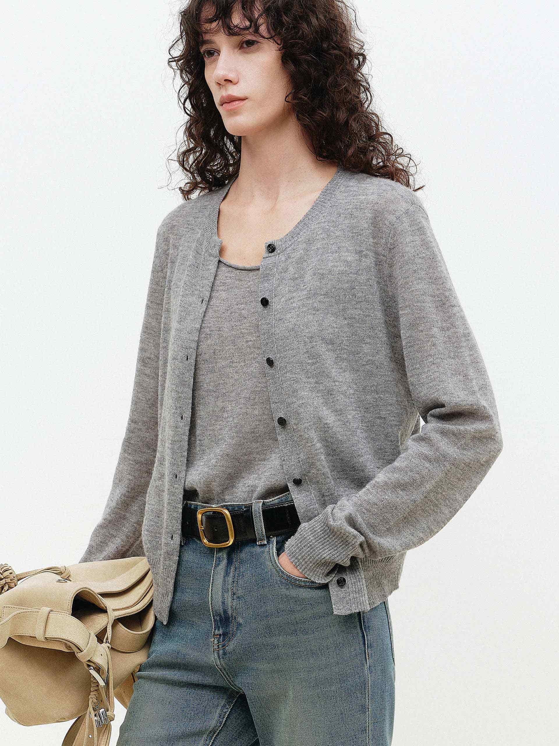 Wool Blend Cardigan Set - Image 12