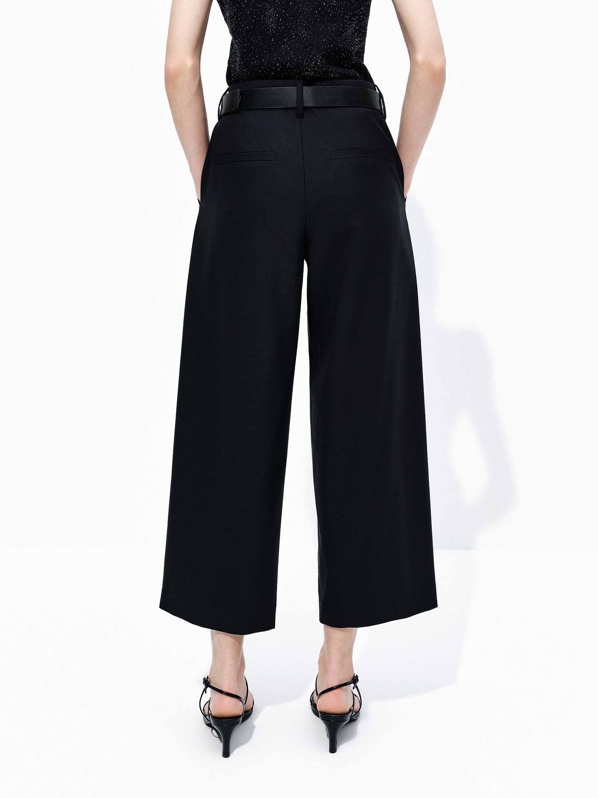 Wool Blend Cropped Pants - Image 3
