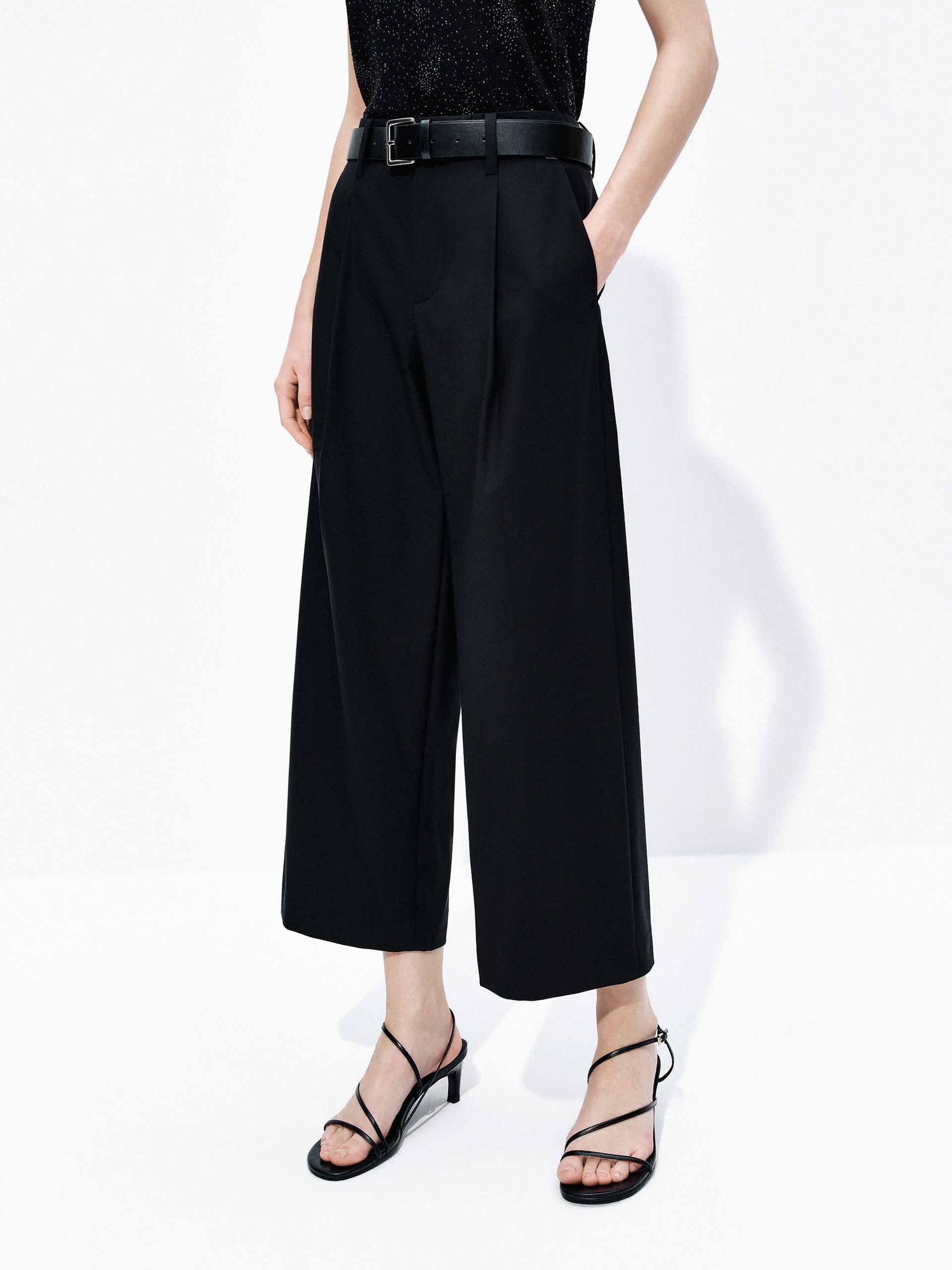 Wool Blend Cropped Pants - Image 6