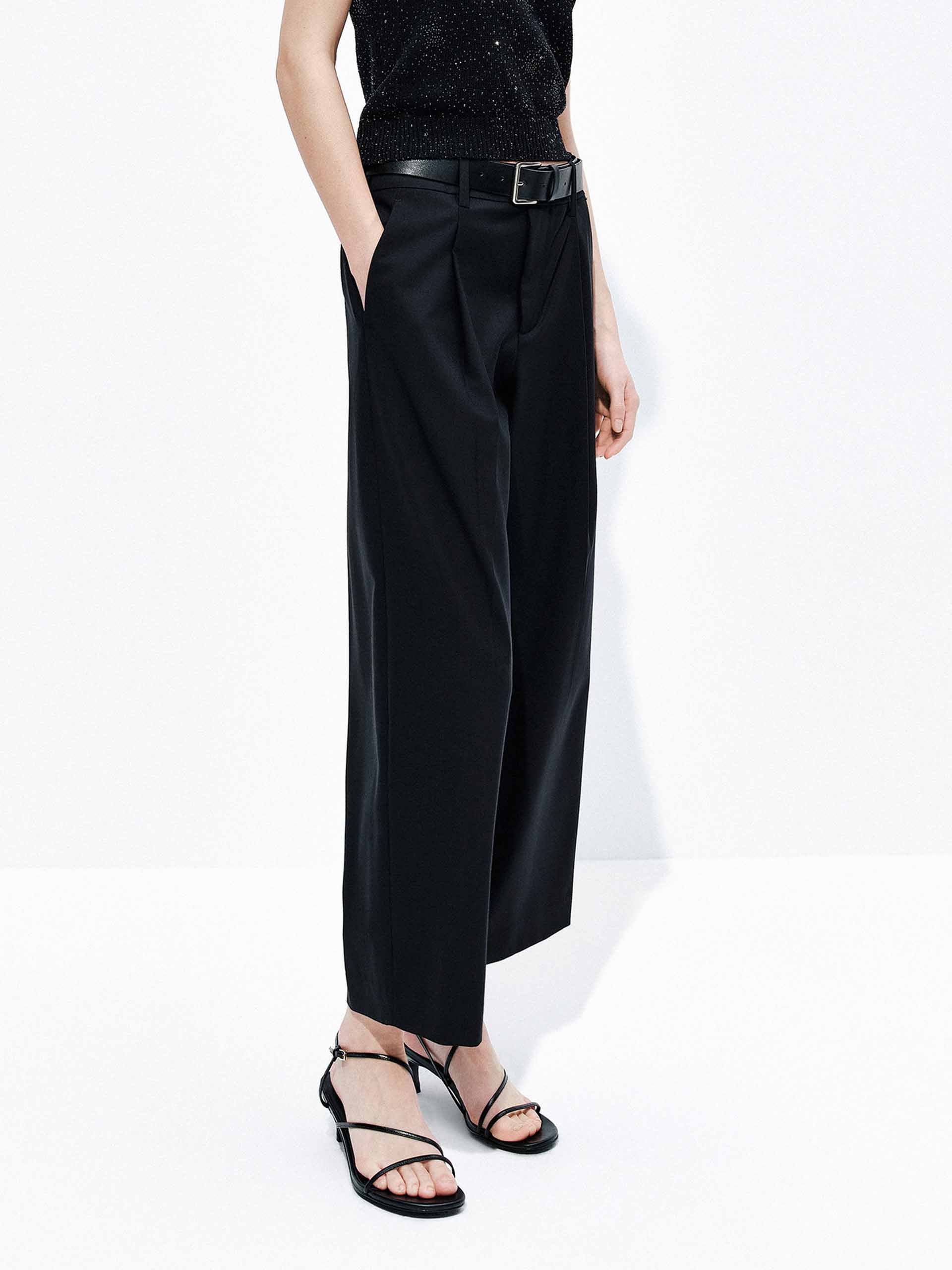Wool Blend Cropped Pants - Image 7